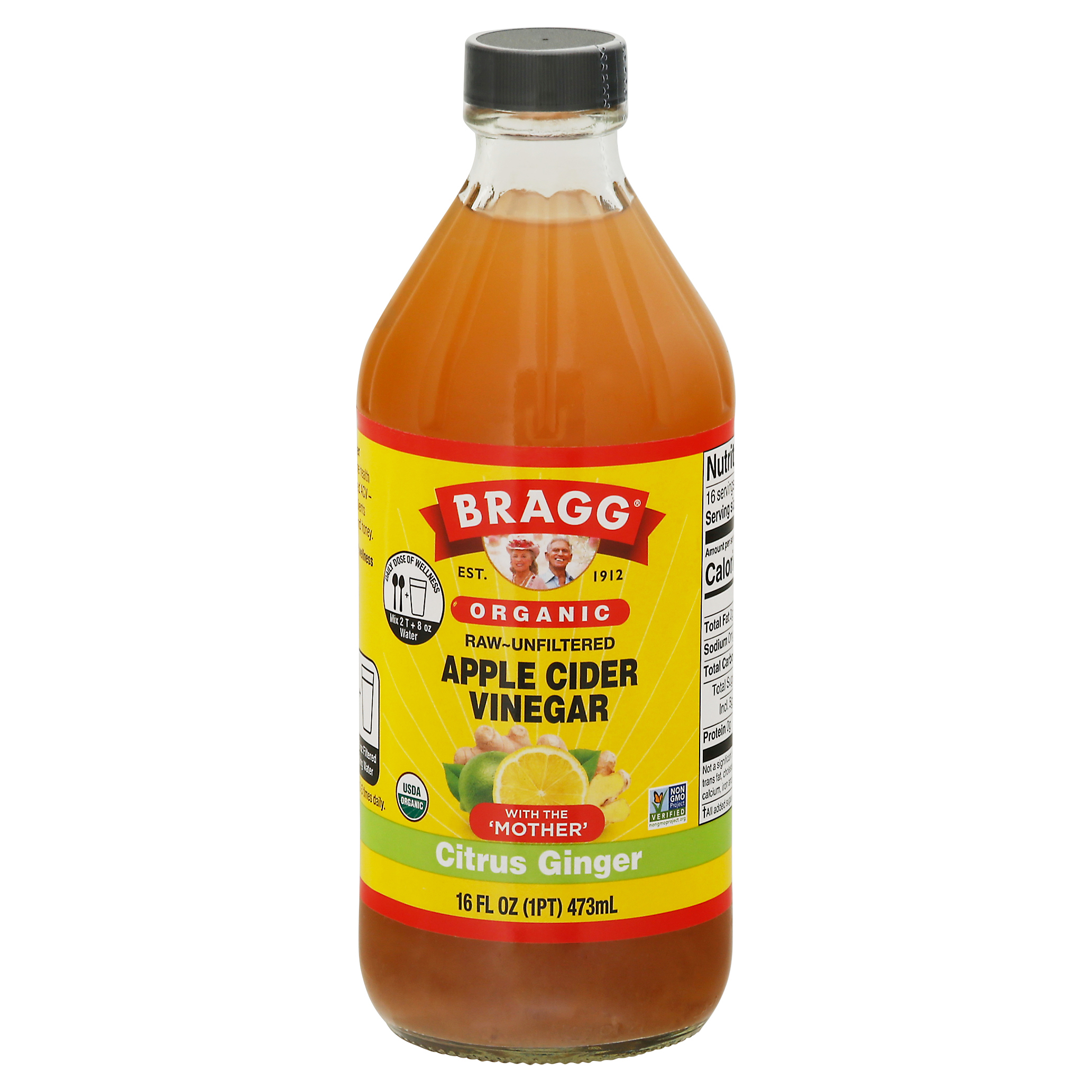 Bragg Raw-Unfiltered Organic Citrus Ginger Apple Cider Vinegar