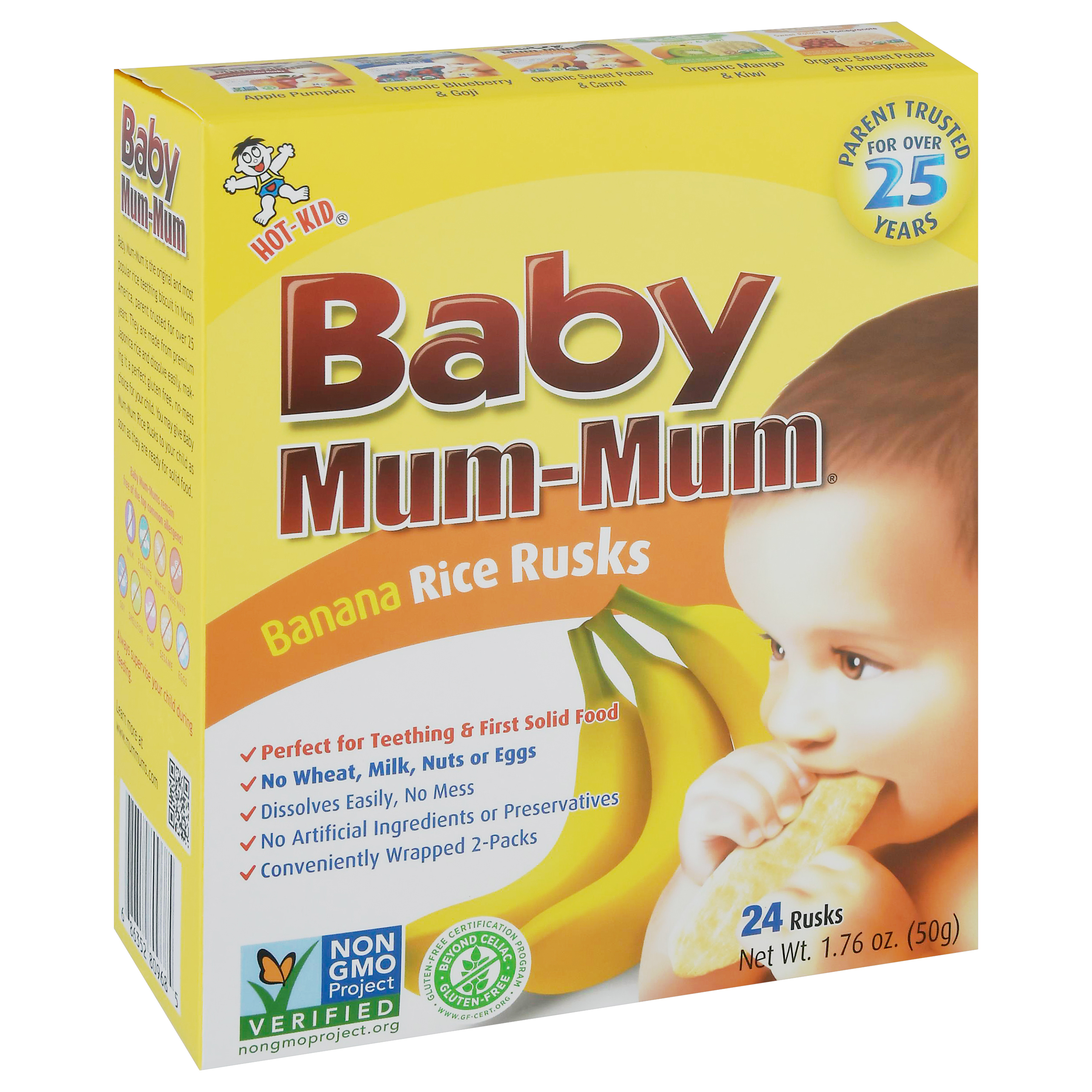 Mum-Mum Baby Banana Rice Rusks