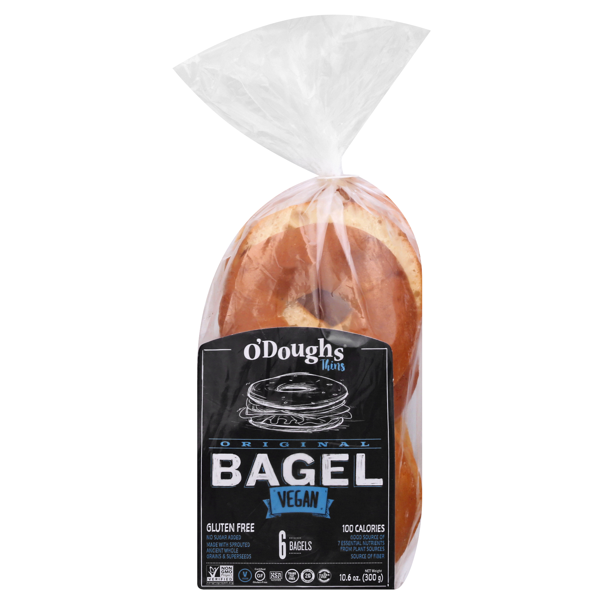 ODoughs Thins Vegan Original Bagels