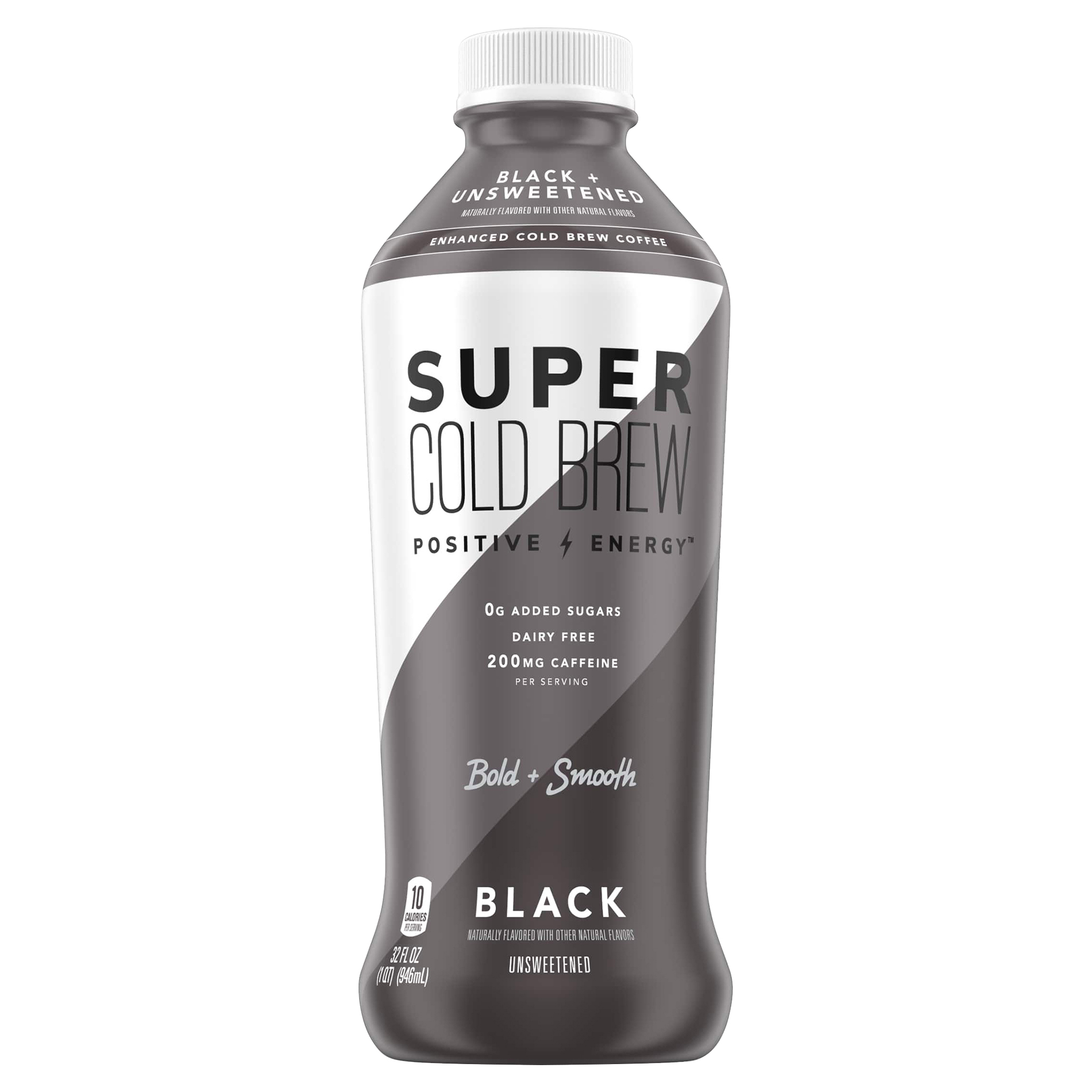 Super Coffee Super Cold Brew Unsweetened Black + Unsweetened Enhanced Cold Brew Coffee