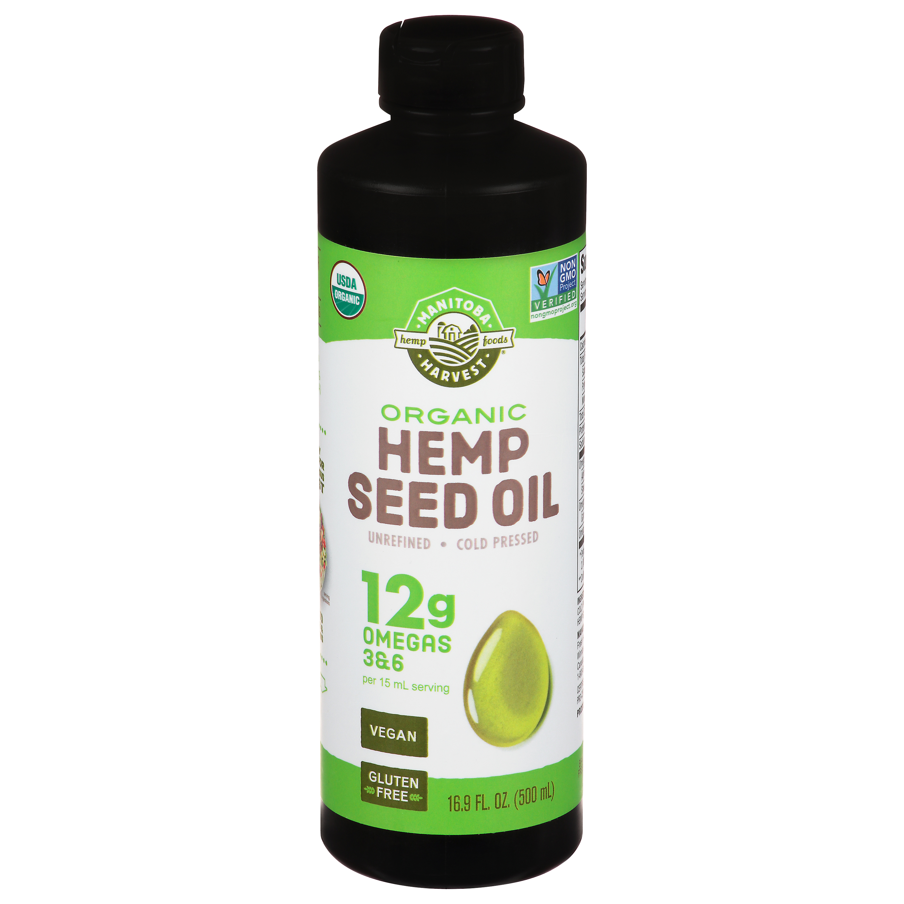 Manitoba Harvest Organic 12 G Omegas 3 & 6 Hemp Seed Oil