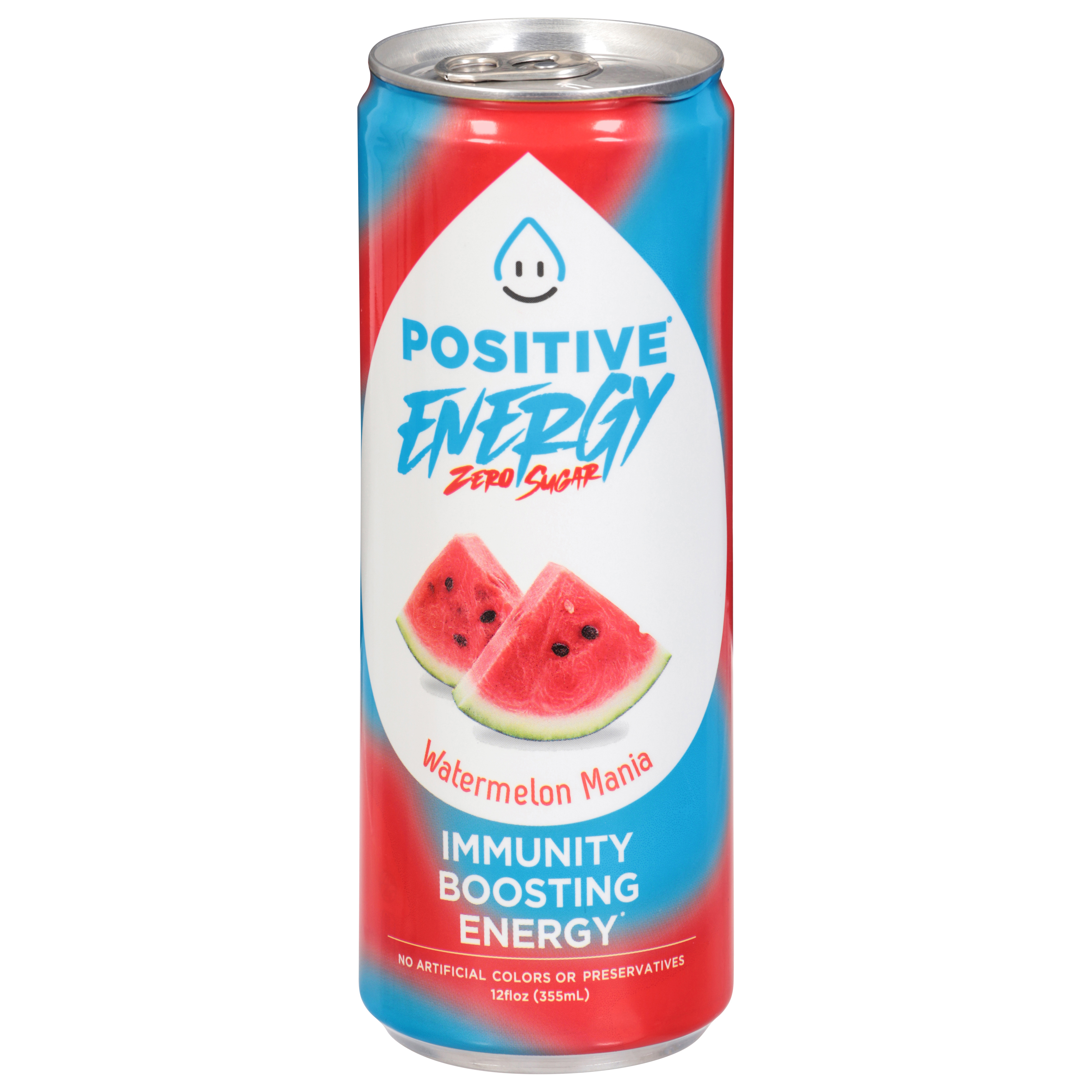 Positive Energy Zero Sugar Watermelon Mania Energy Drink