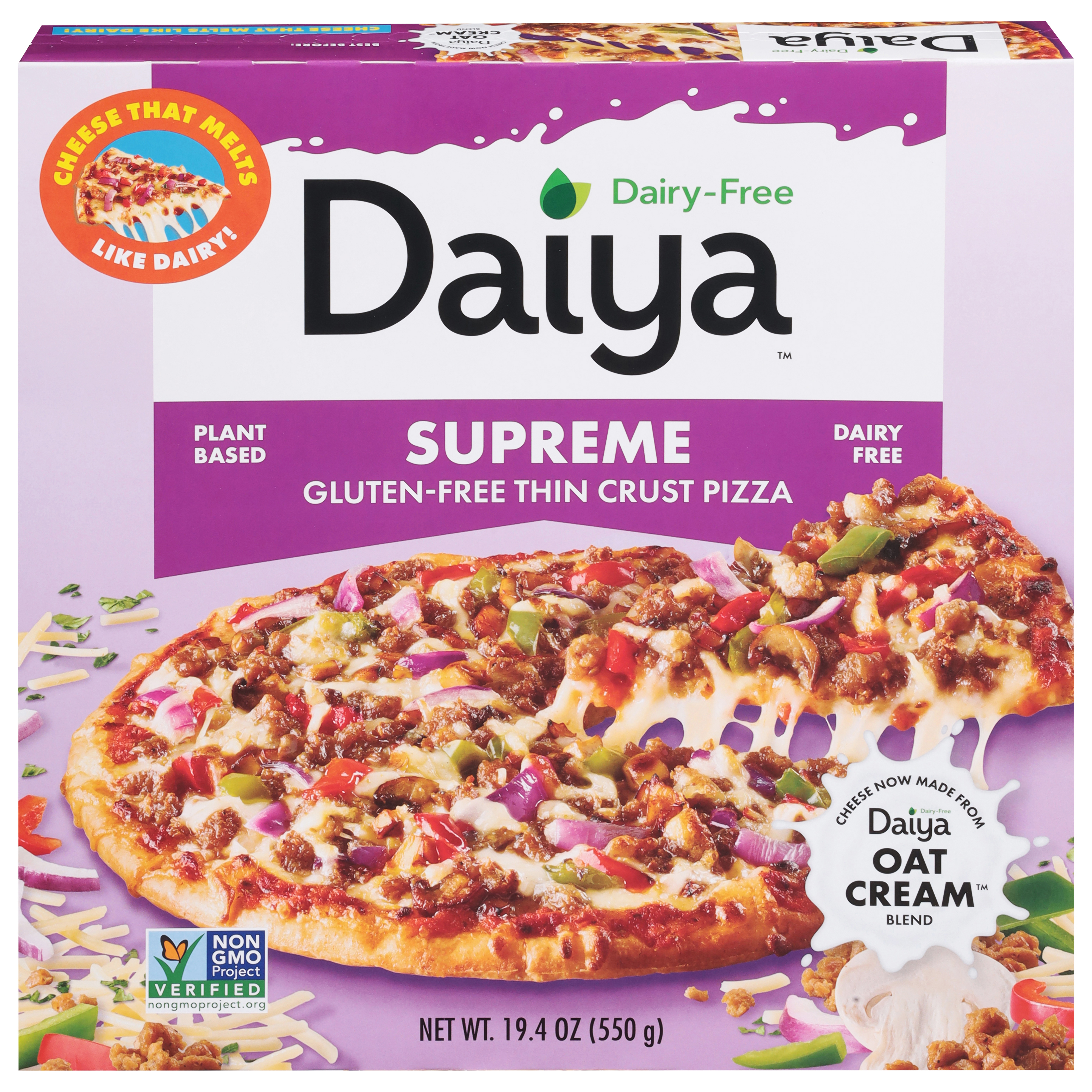 Daiya Gluten-Free Thin Crust Supreme Pizza