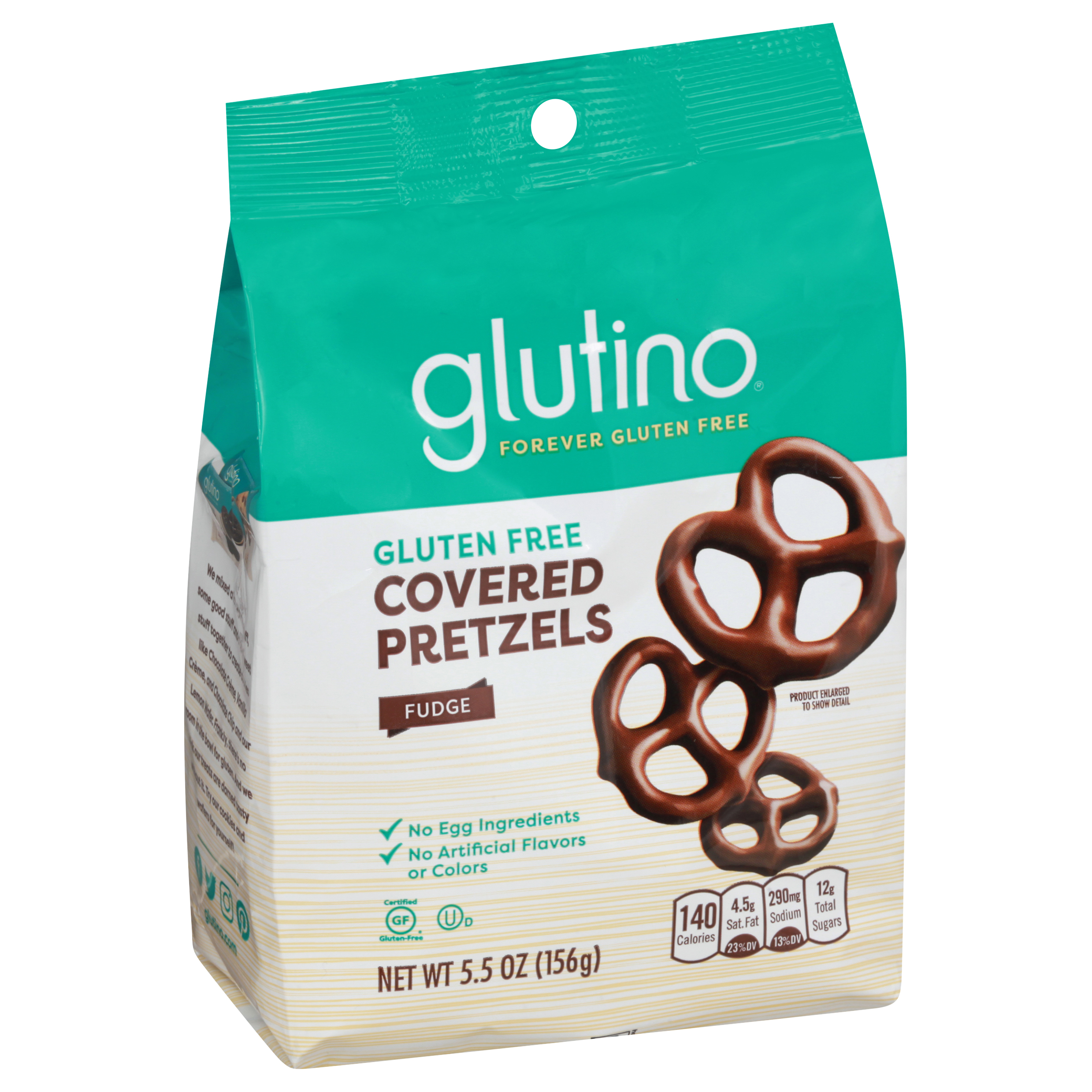 Glutino Gluten Free Covered Fudge Pretzels