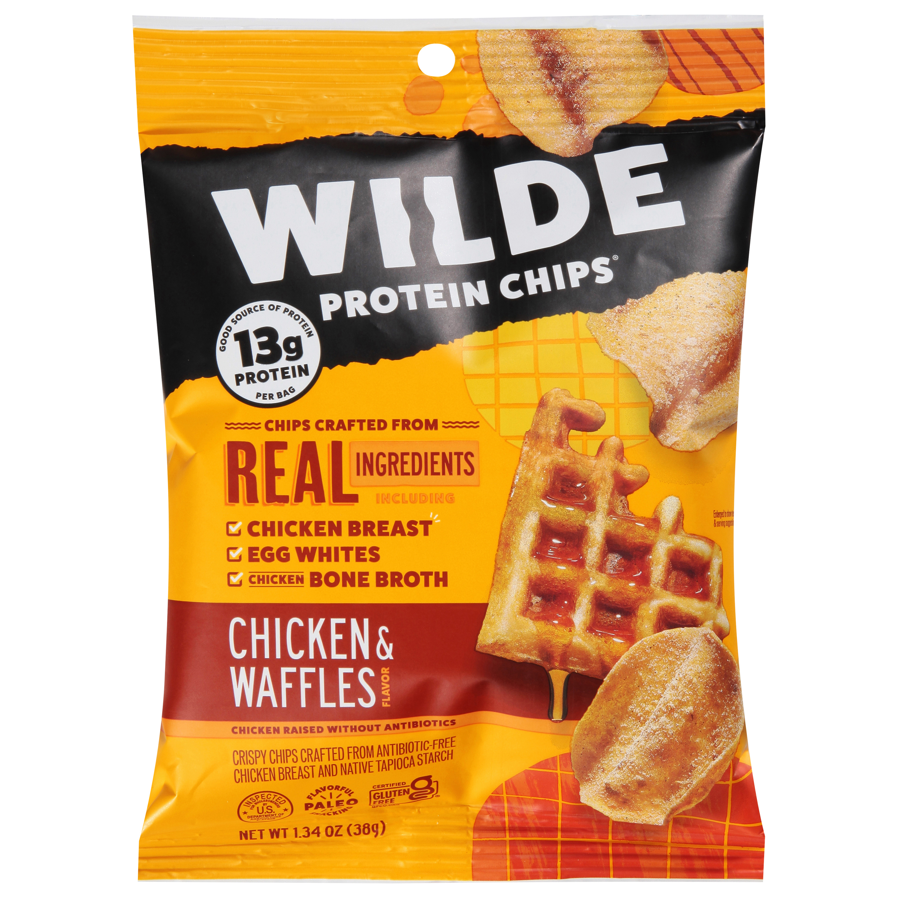 Wilde Chicken & Waffles Flavor Protein Chips
