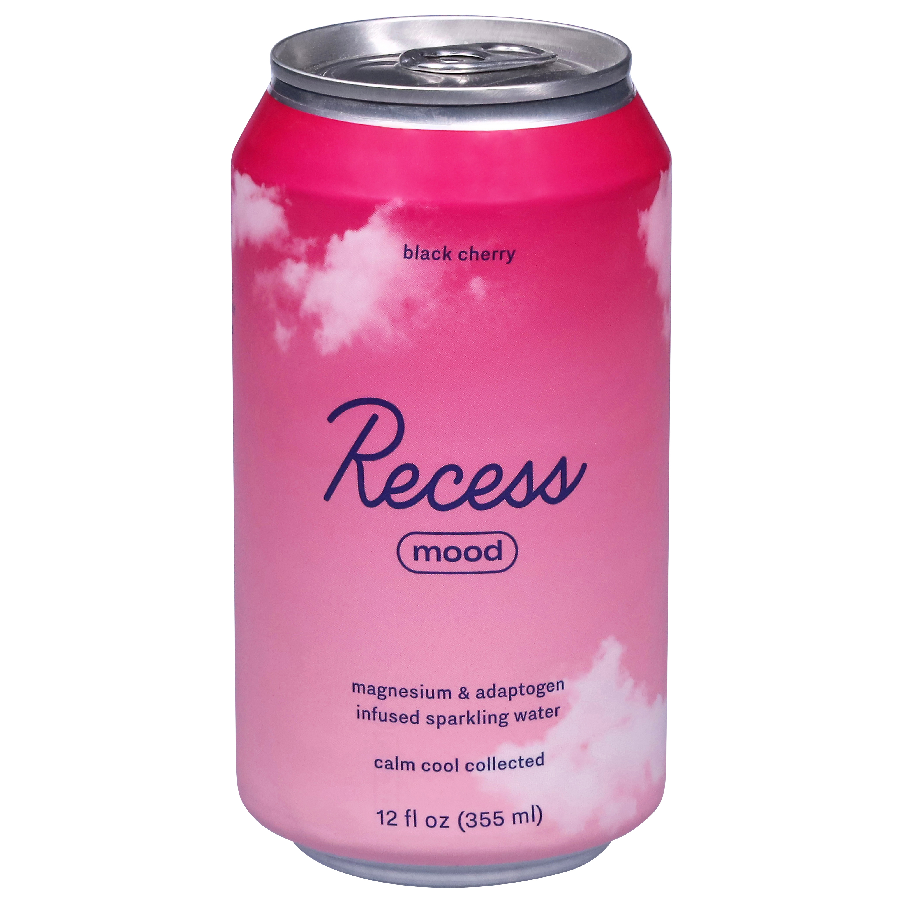 Recess Mood Black Cherry Sparkling Water