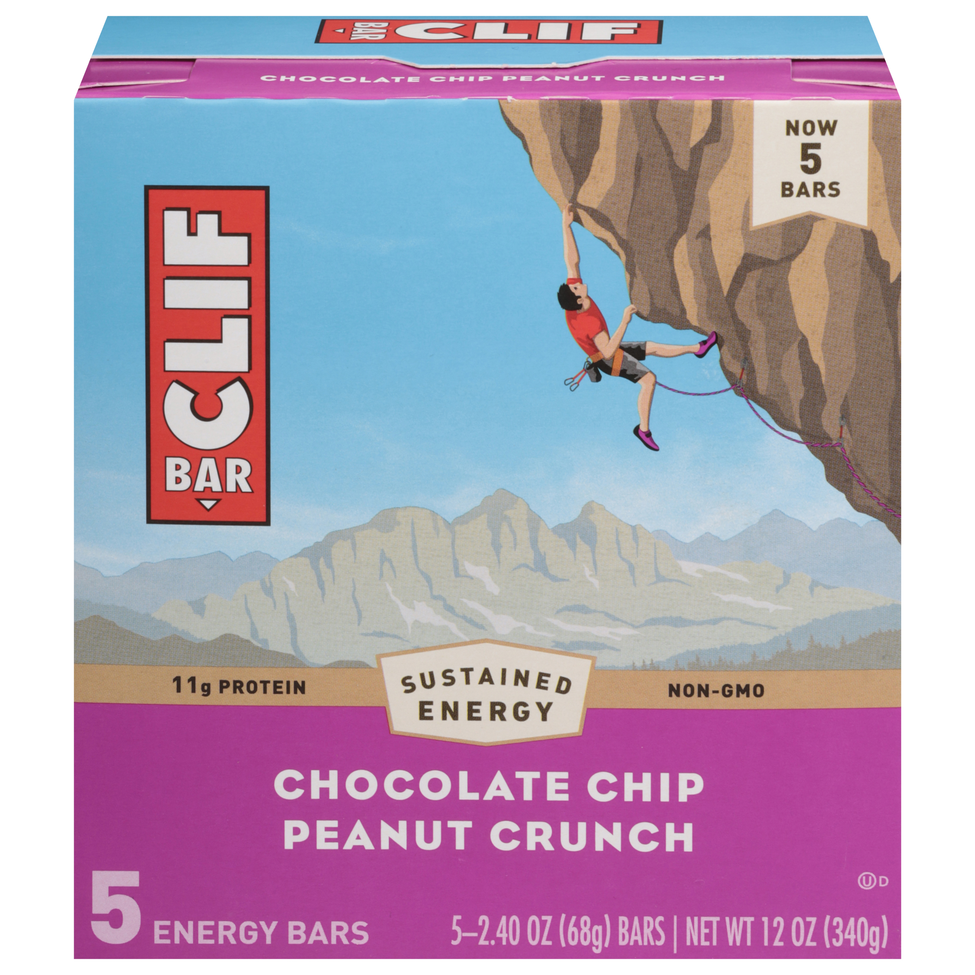 Clif Bar Chocolate Chip Peanut Crunch Energy Bars