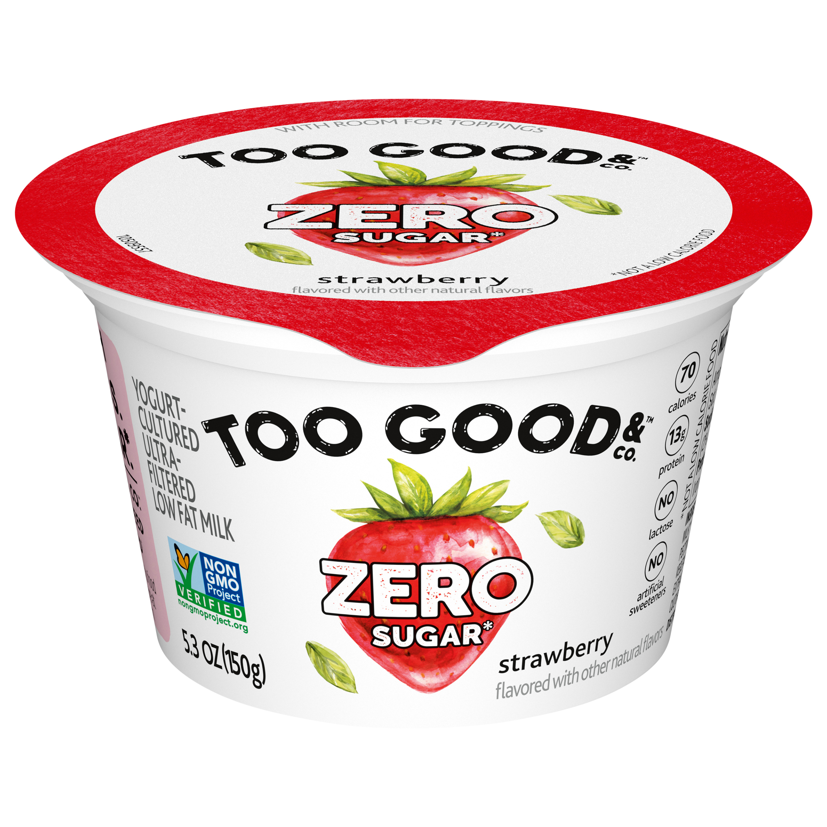 Too Good & Co. Zero Sugar Strawberry Yogurt