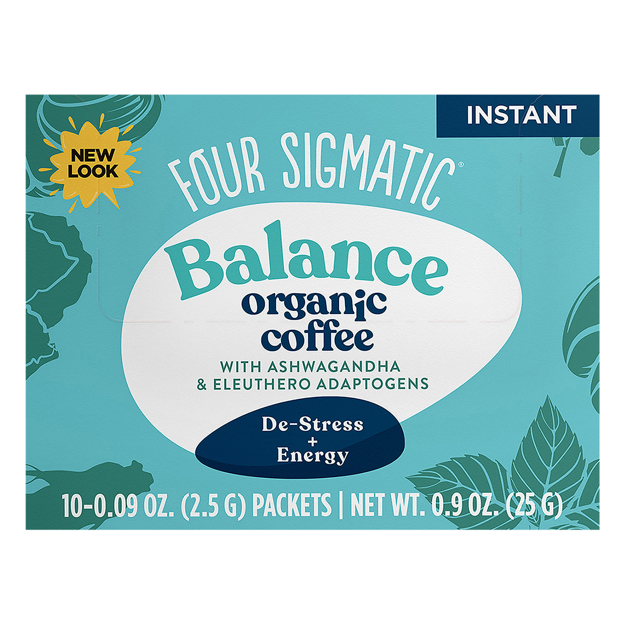 BALANCE Organic Instant Coffee Mix with Ashwagandha & Eleuthero Adaptogens