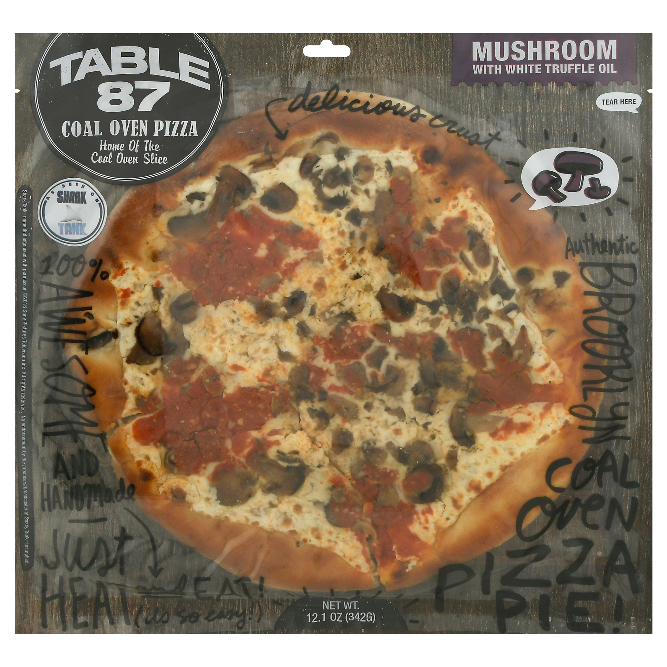 Table 87 Coal Oven Mushroom With White Truffle Oil Pizza