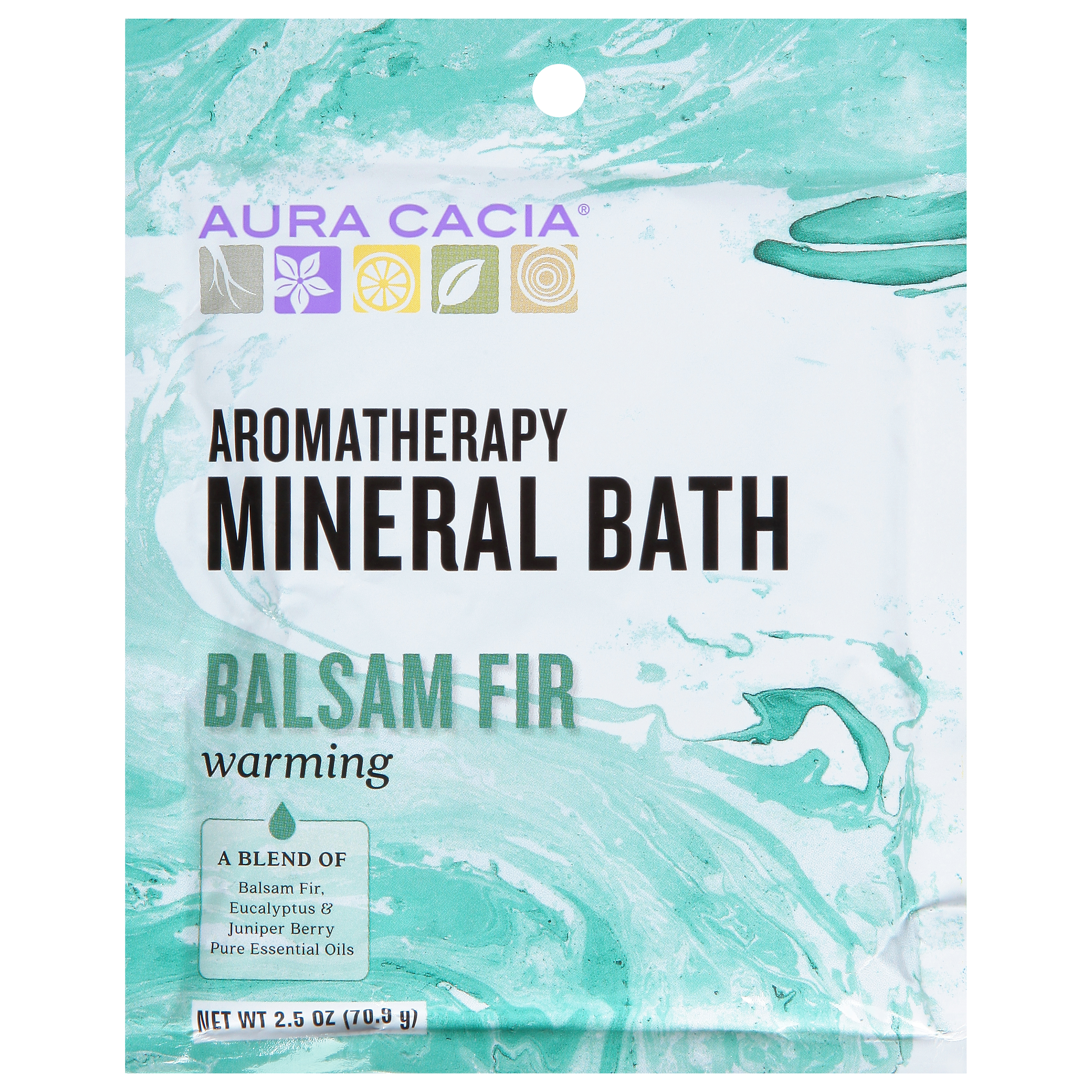 Aura Cacia Warming Aromatherapy Balsam Fir Mineral Bath
