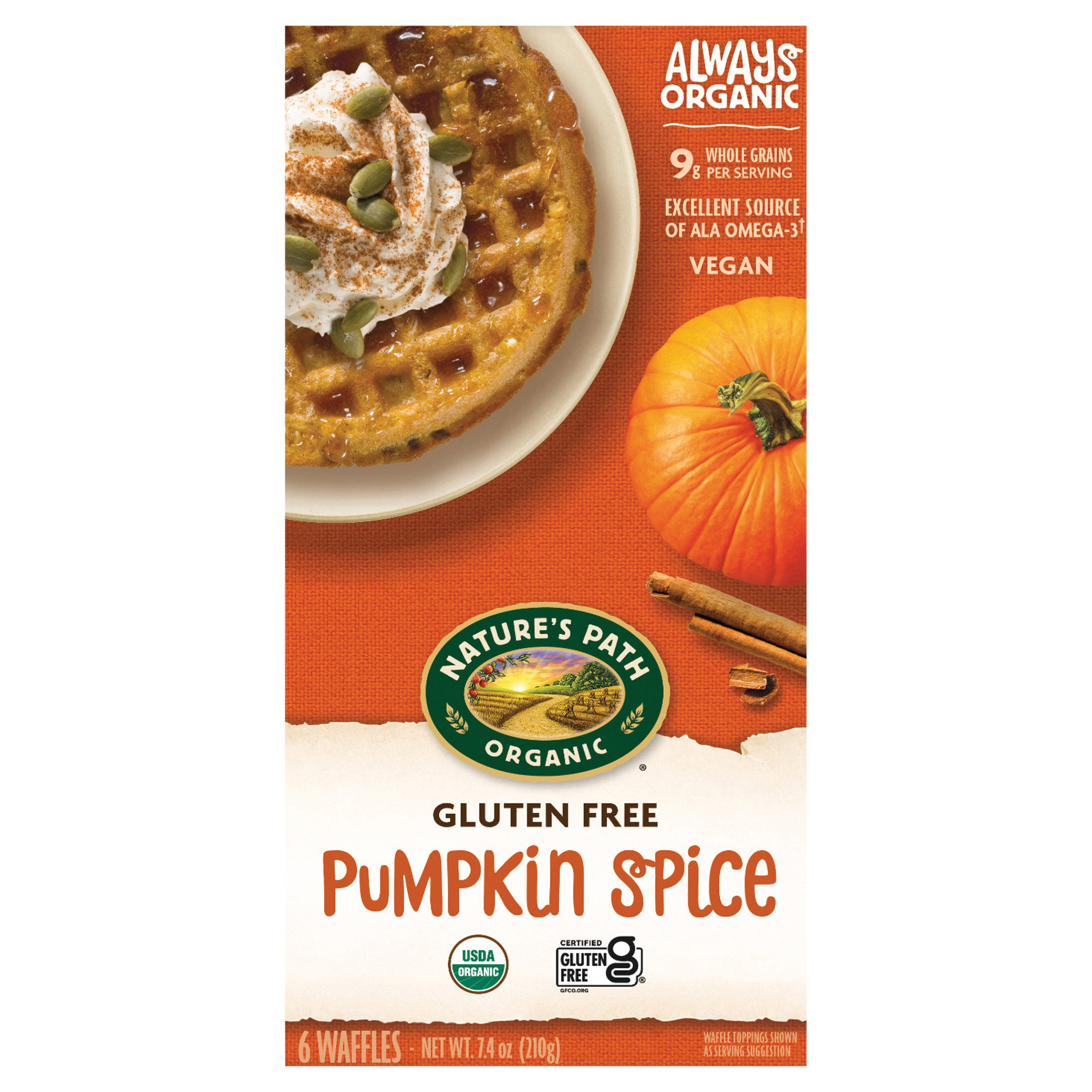 Nature's Path Organic Pumpkin Waffles 7oz Box