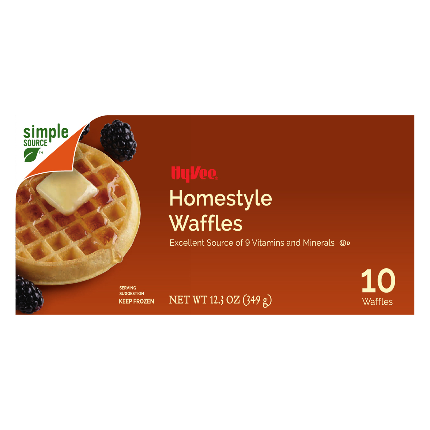 HyVee Homestyle Waffles 10 ea