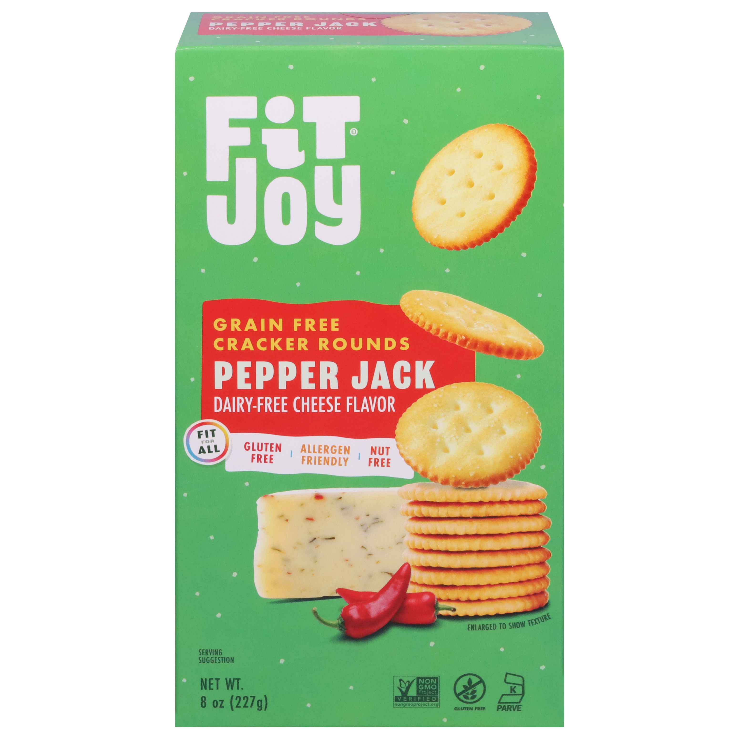 Fit Joy Grain Free Pepper Jack Cracker Round