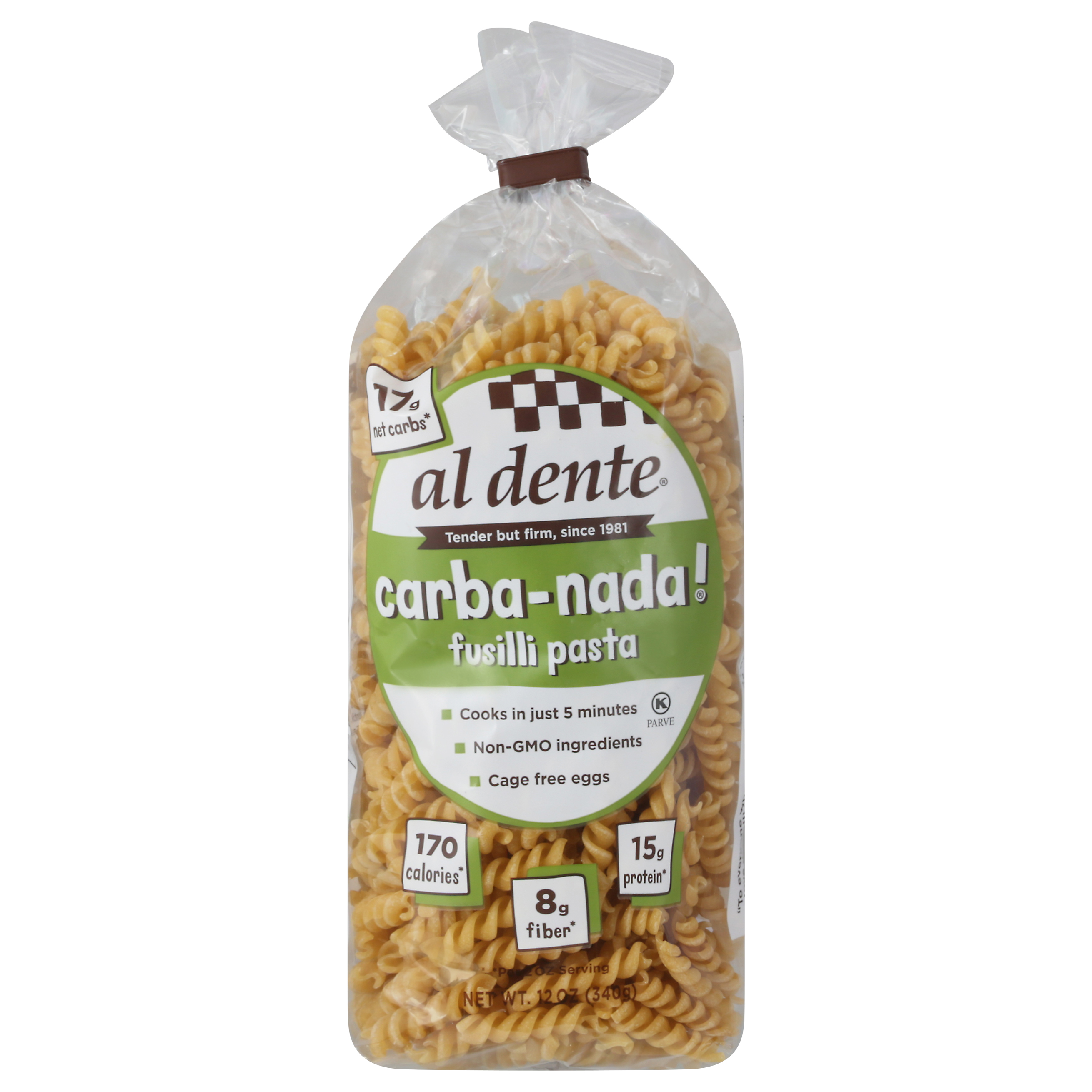 Al Dente Carba-Nada Fusilli Pasta