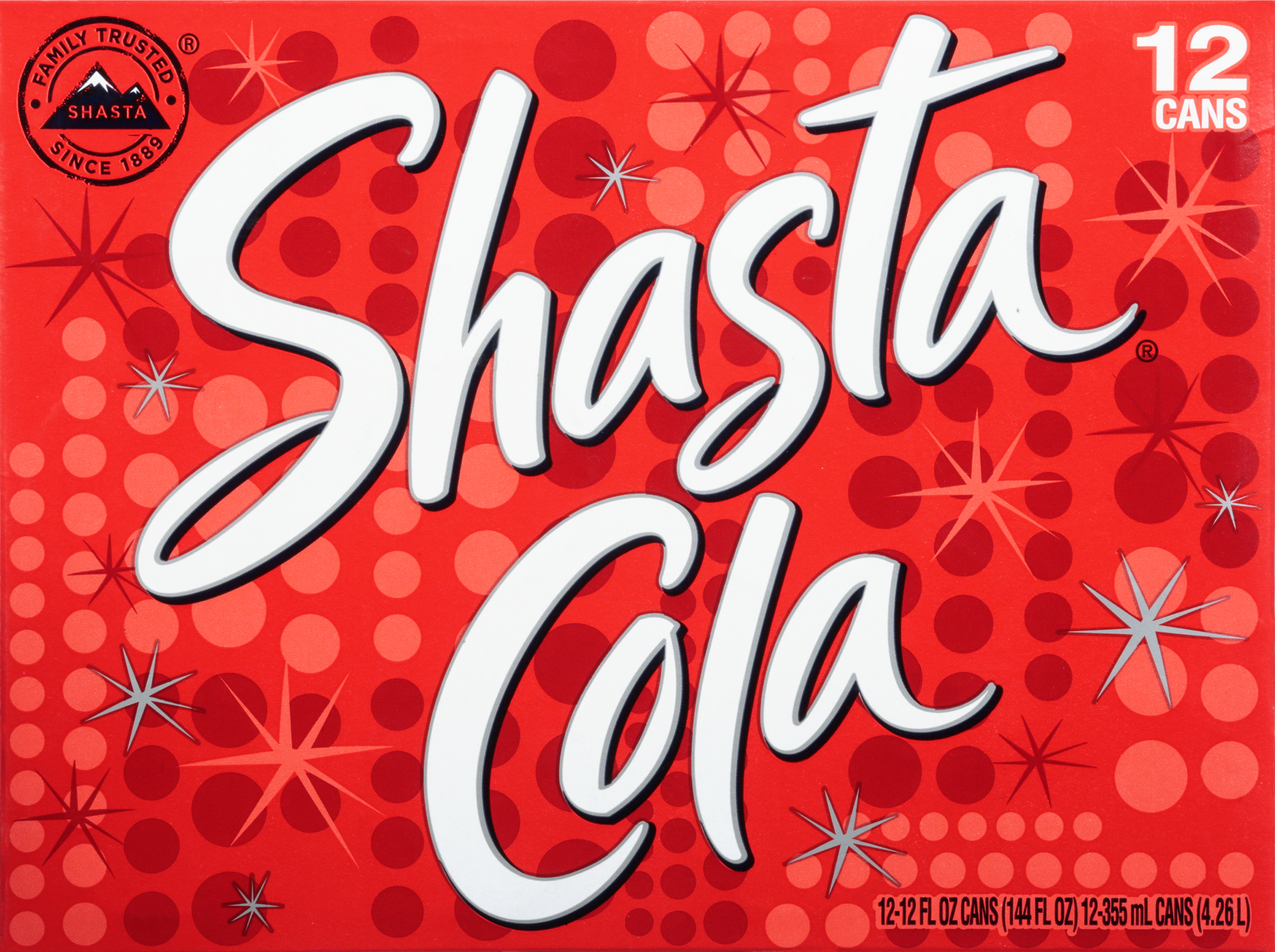SHASTA-SODA/COLA/12 PACK/12-OUNCES CAN/@@11509