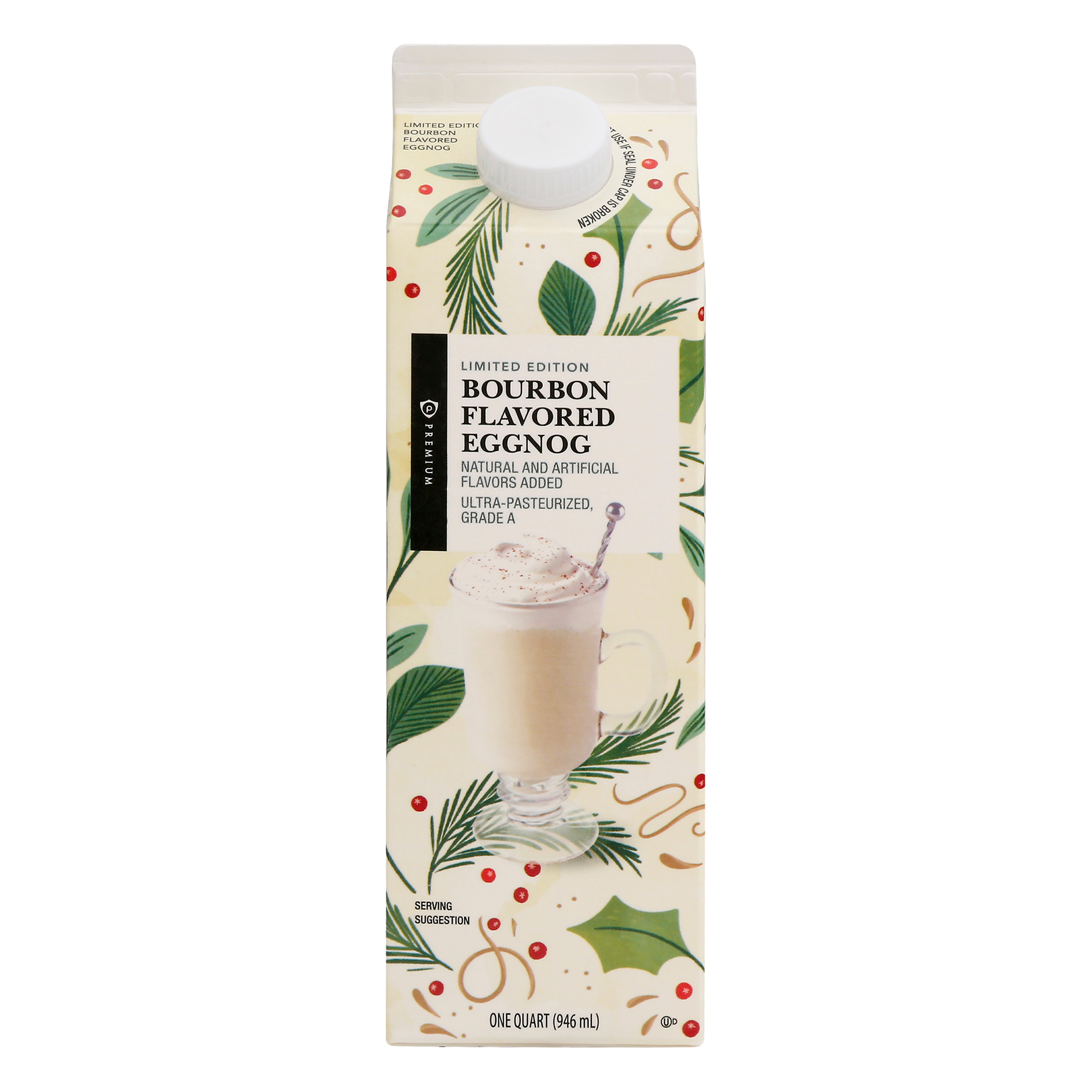 Publix Premium Bourbon Flavored Eggnog 1.0 qt CARTON