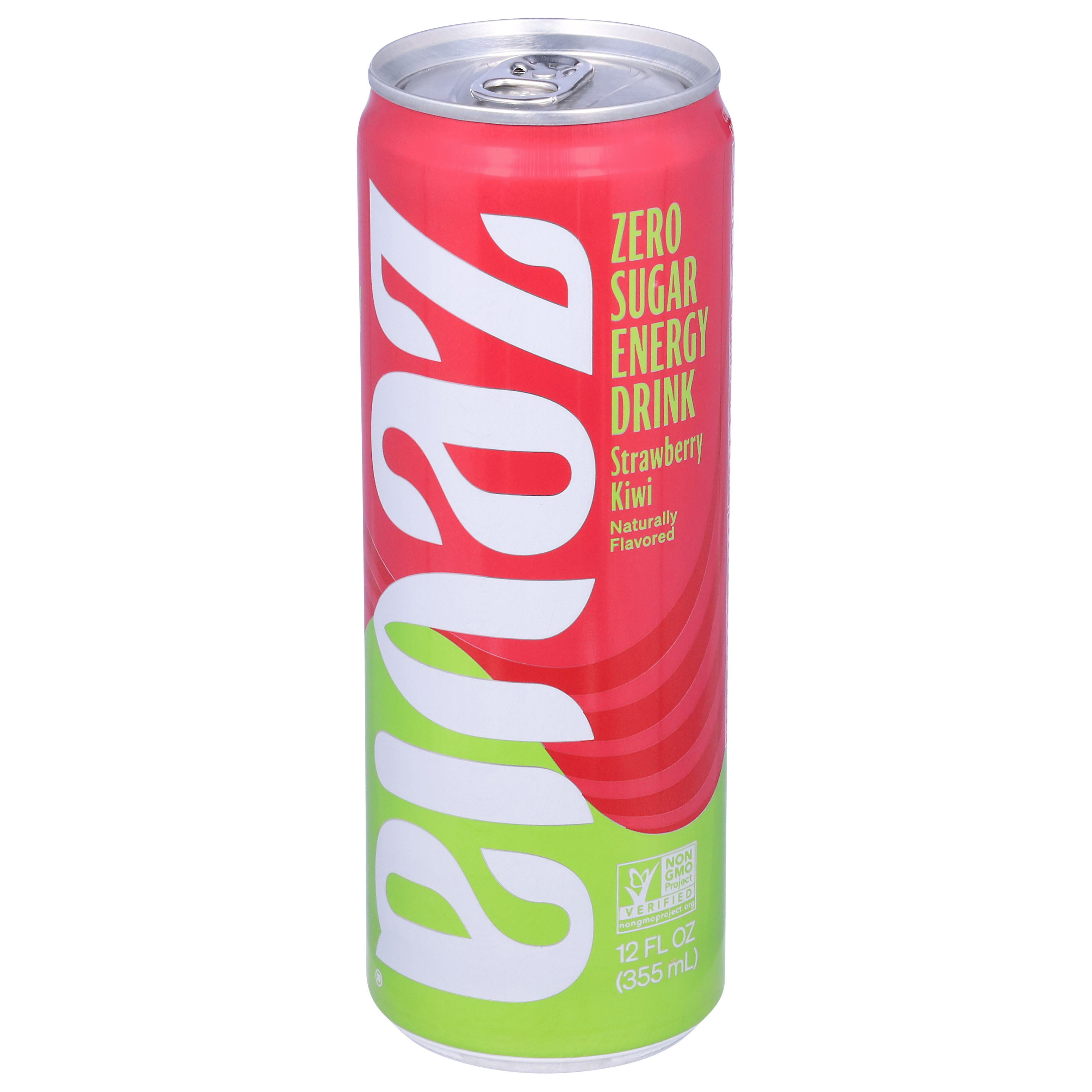Zevia Zero Sugar Strawberry Kiwi Energy Drink