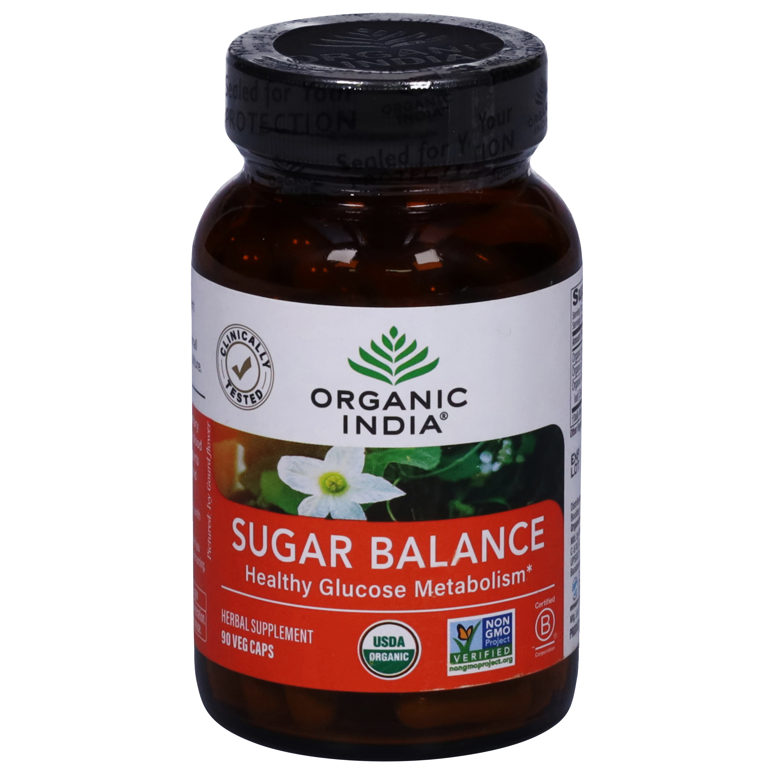 Organic India Sugar Balance 90 Veg Caps
