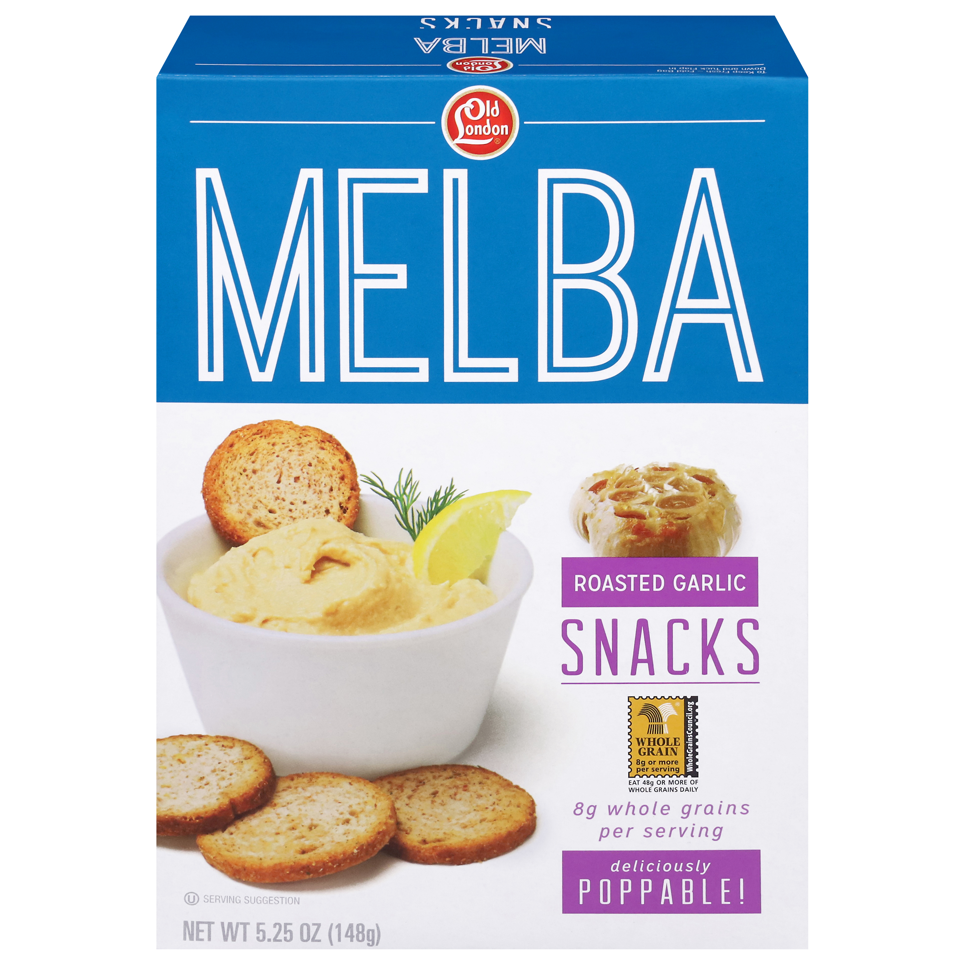 Old London Roasted Garlic Melba Snacks