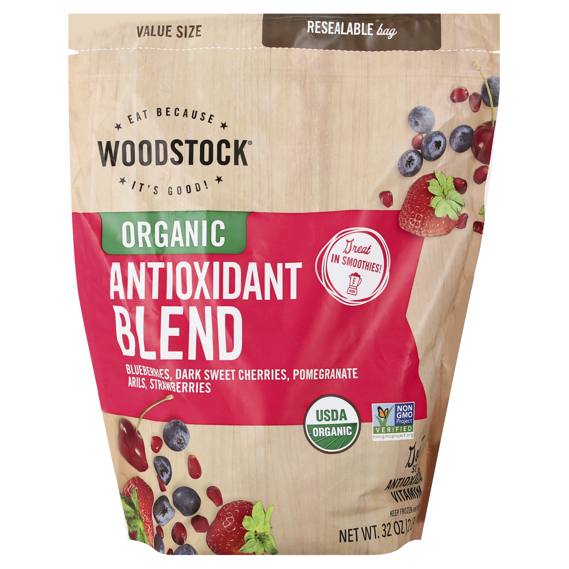 Woodstock Value Size Organic Antioxidant Blend