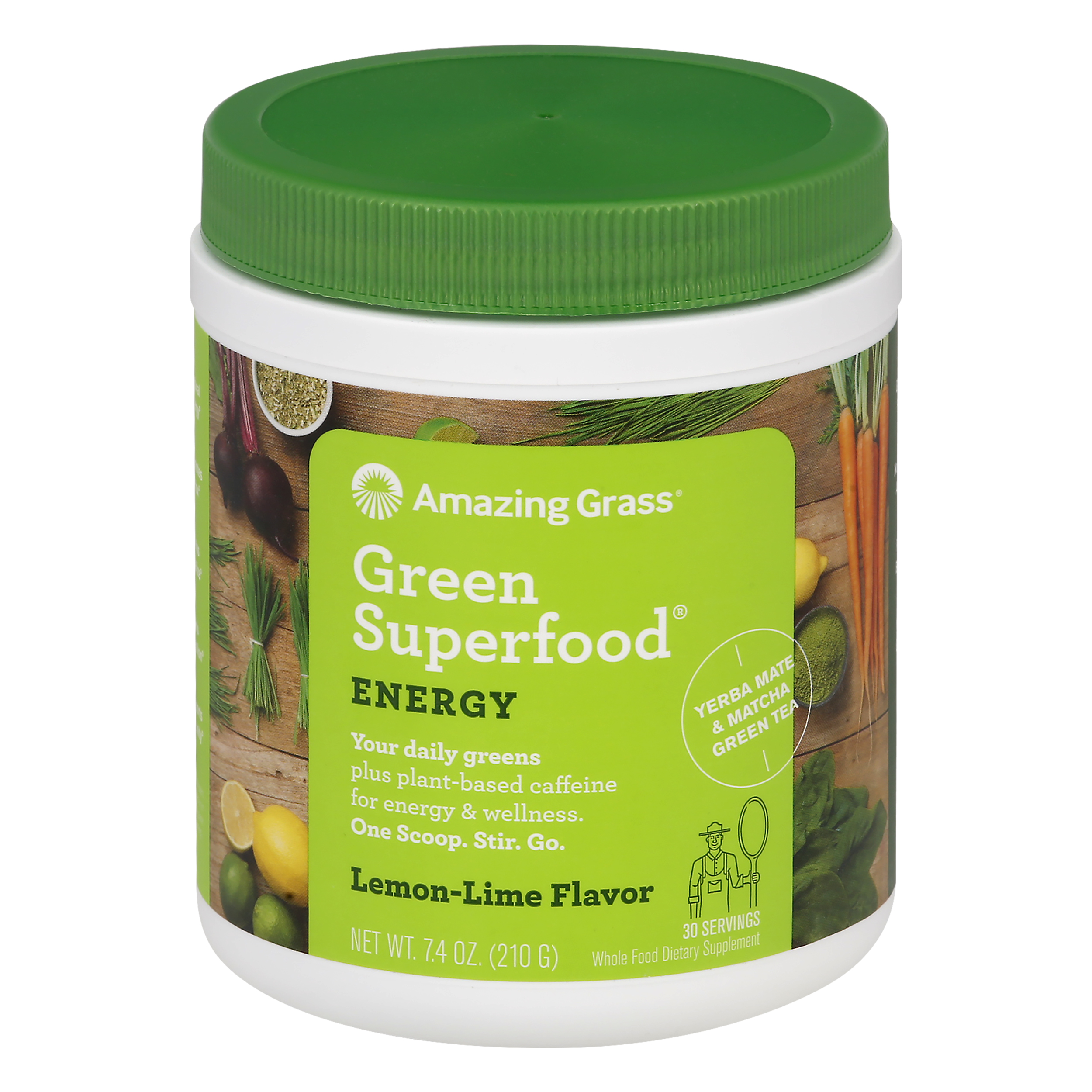 Amazing Grass Energy Lemon-Lime Flavor Green Superfood