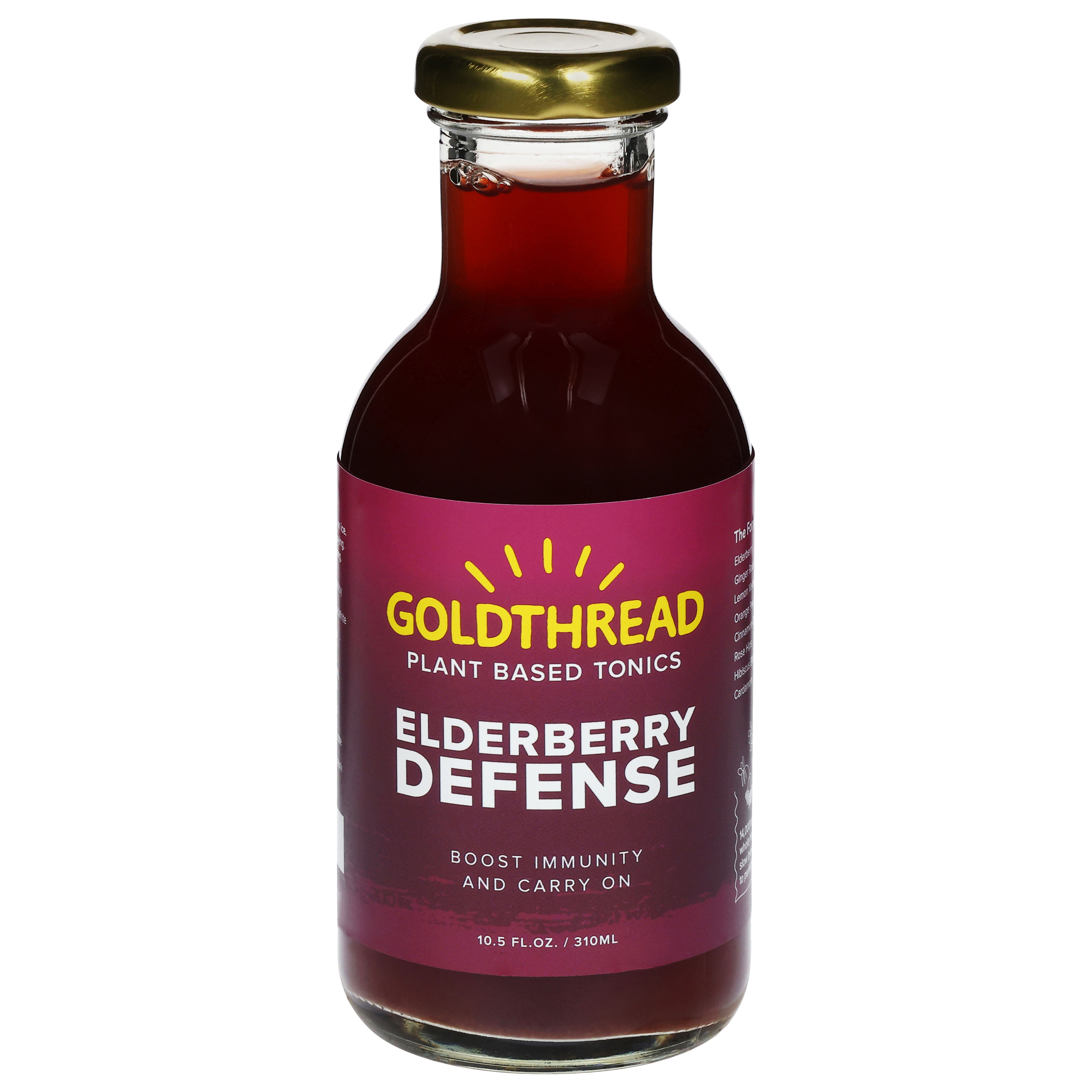Goldthread Plant Based Elderberry Defense Tonics