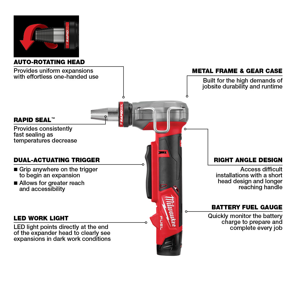 Milwaukee m12 pex store expansion tool