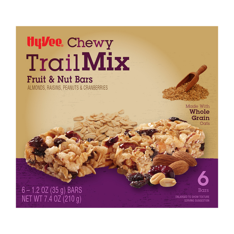 HyVee Chewy Trail Mix Fruit & Nut Bars 6 ea