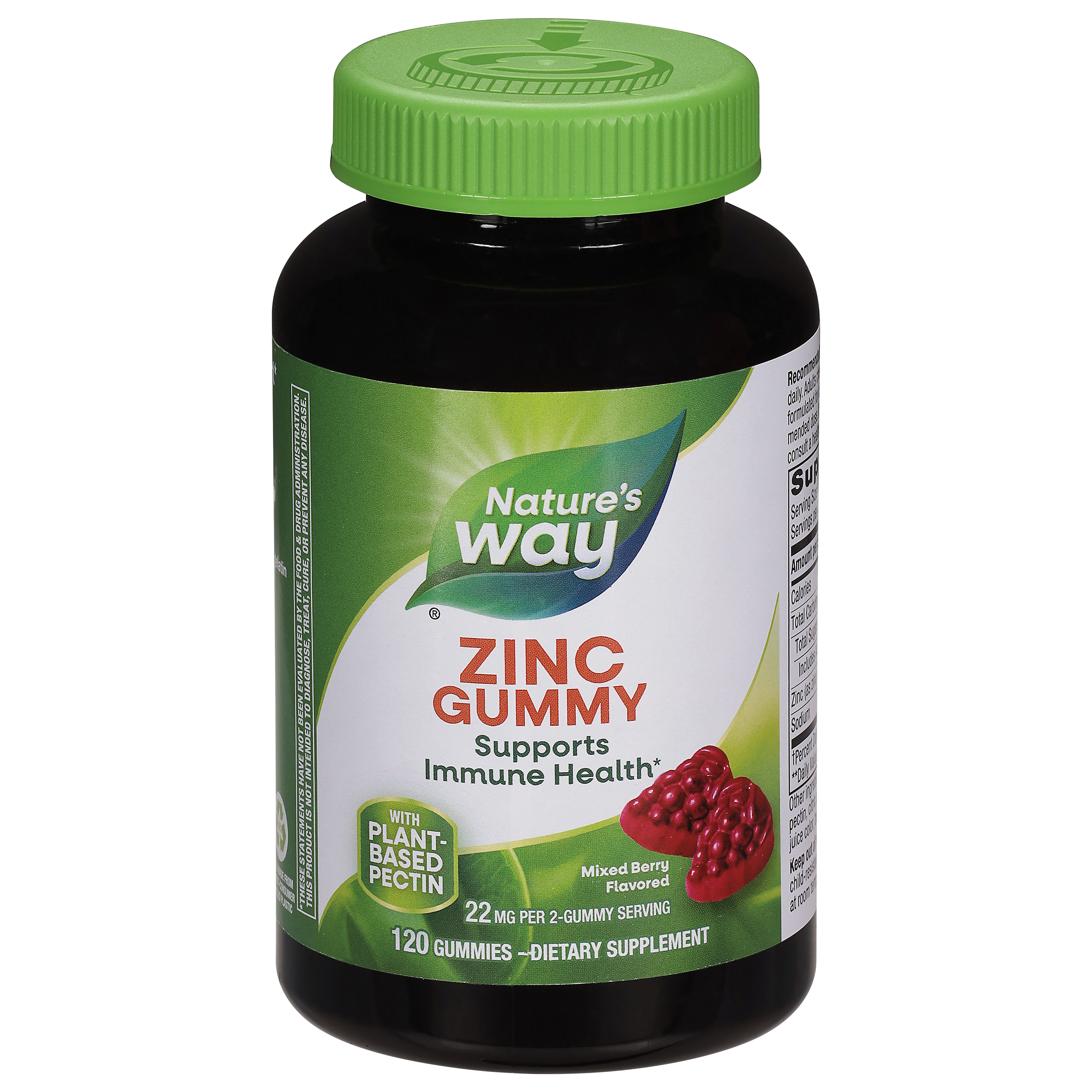 Nature's Way 22 mg Mixed Berry Flavored Zinc Gummy 120 Gummies