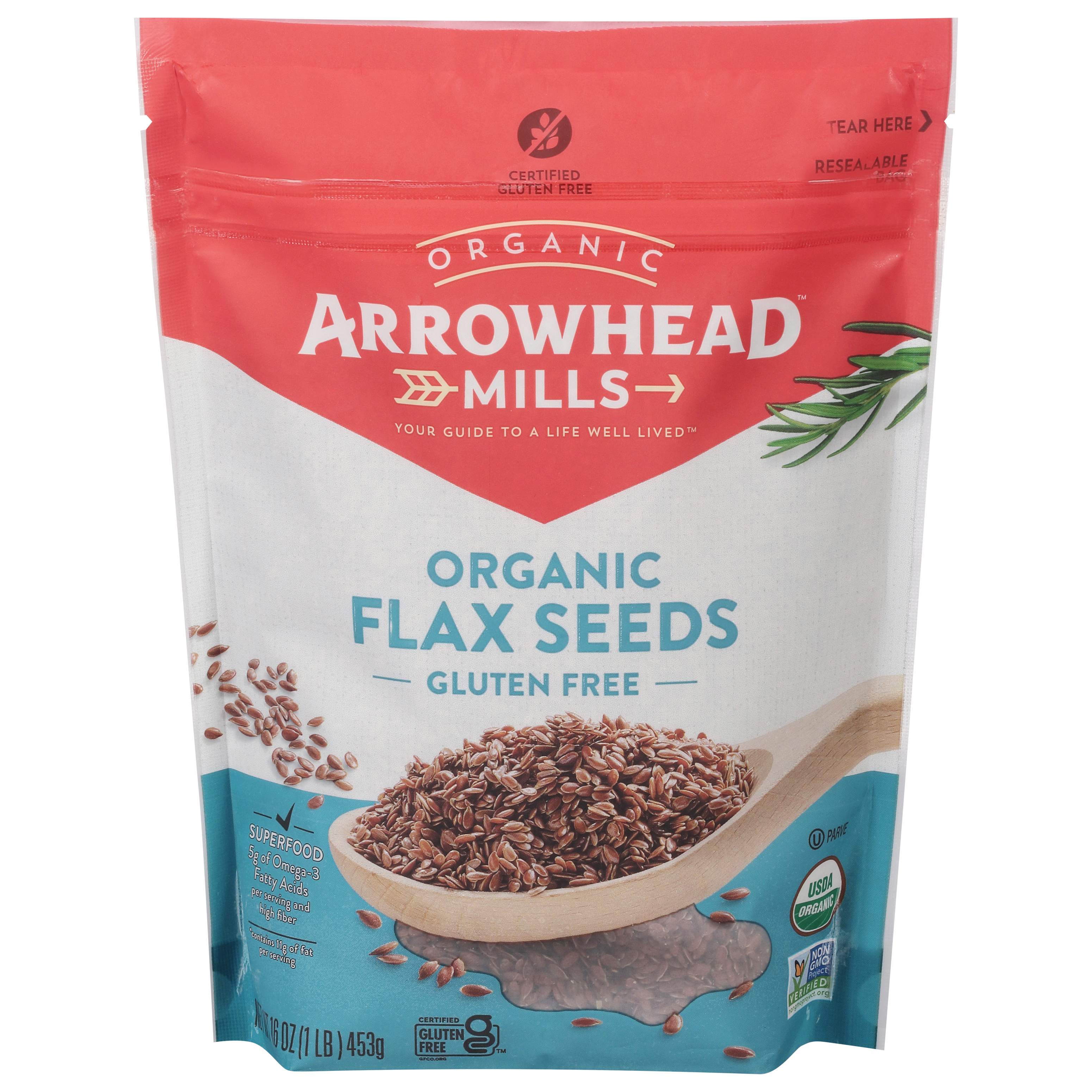 Arrowhead Mills Gluten Free Organic Flax Seeds
