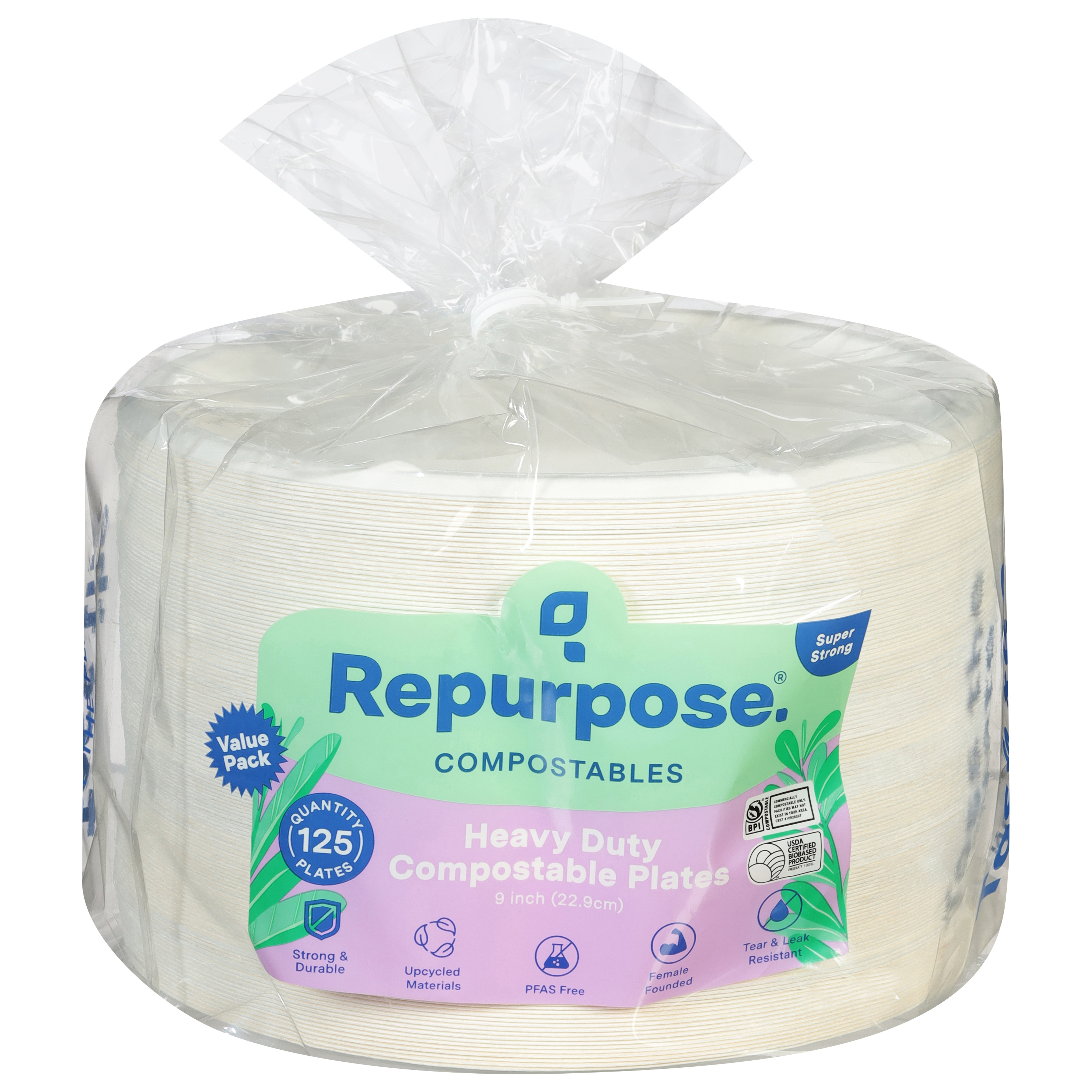 Repurpose Heavy Duty Compostable Plates Value Pack