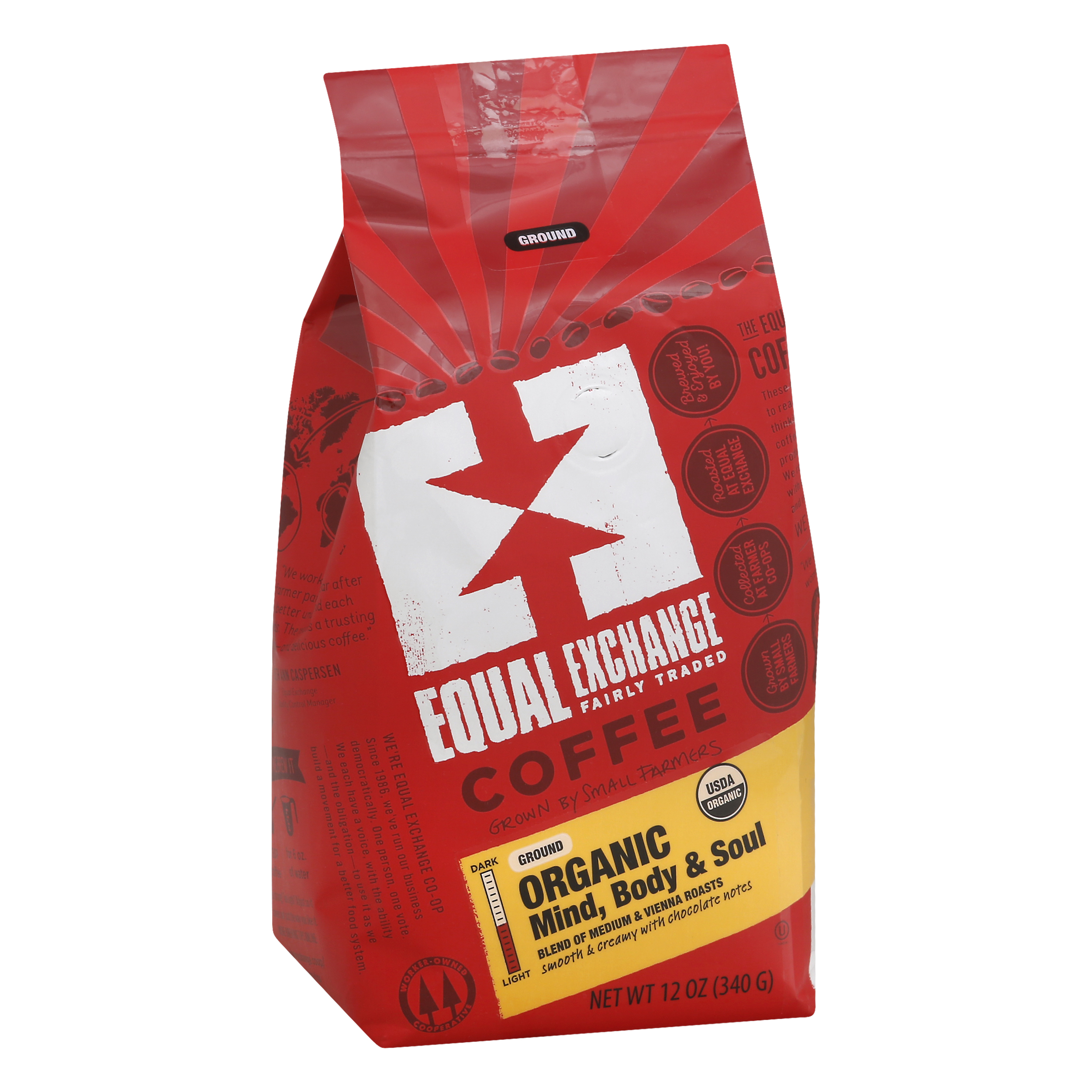 Equal Exchange Ground Organic Mind Body & Soul Coffee