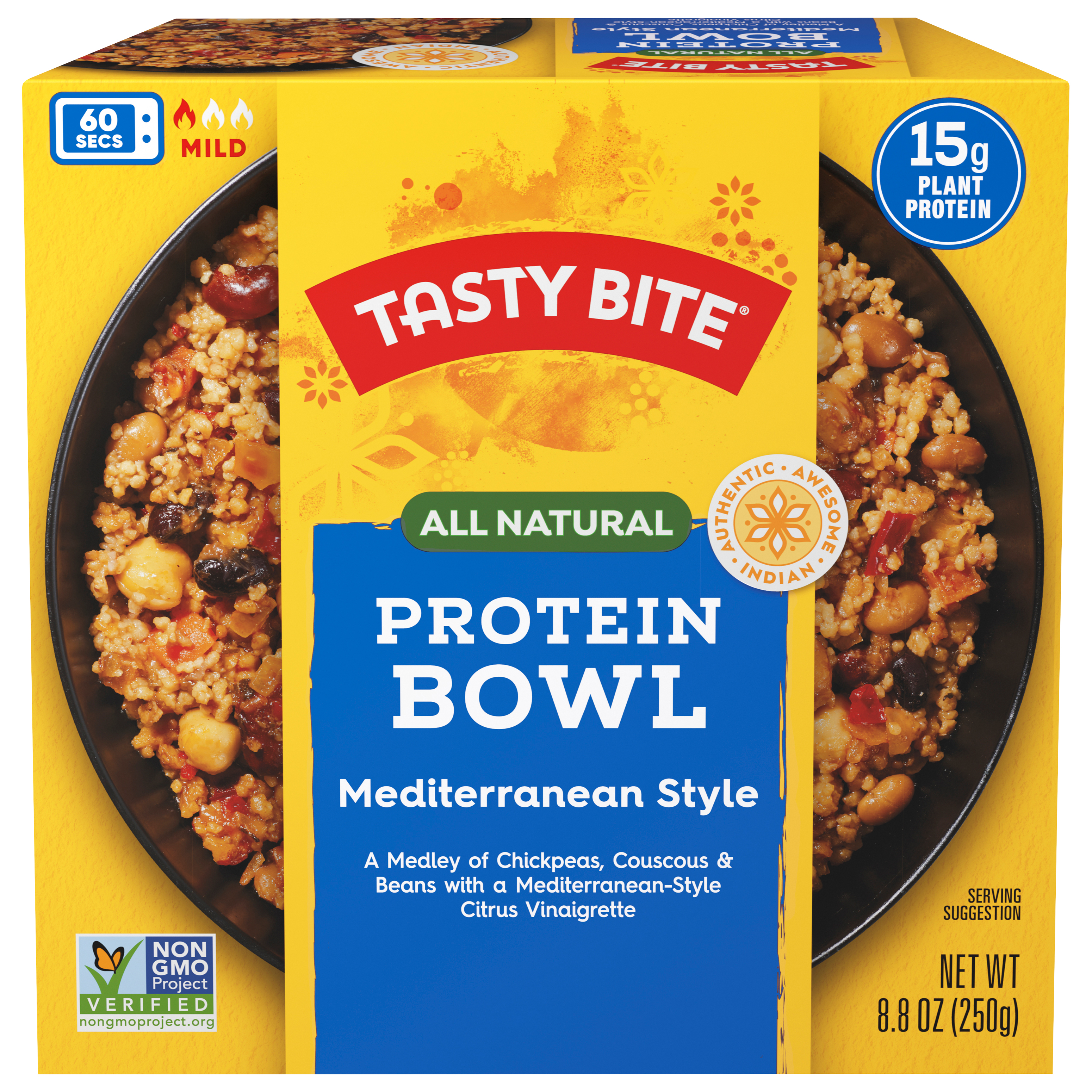Tasty Bite Mild Mediterranean Style Protein Bowl