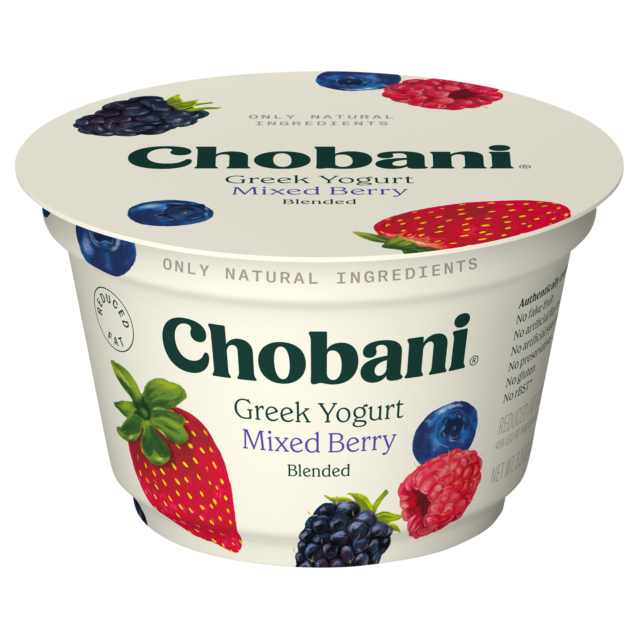 Chobani® Low-Fat Greek Yogurt Mixed Berry Blended