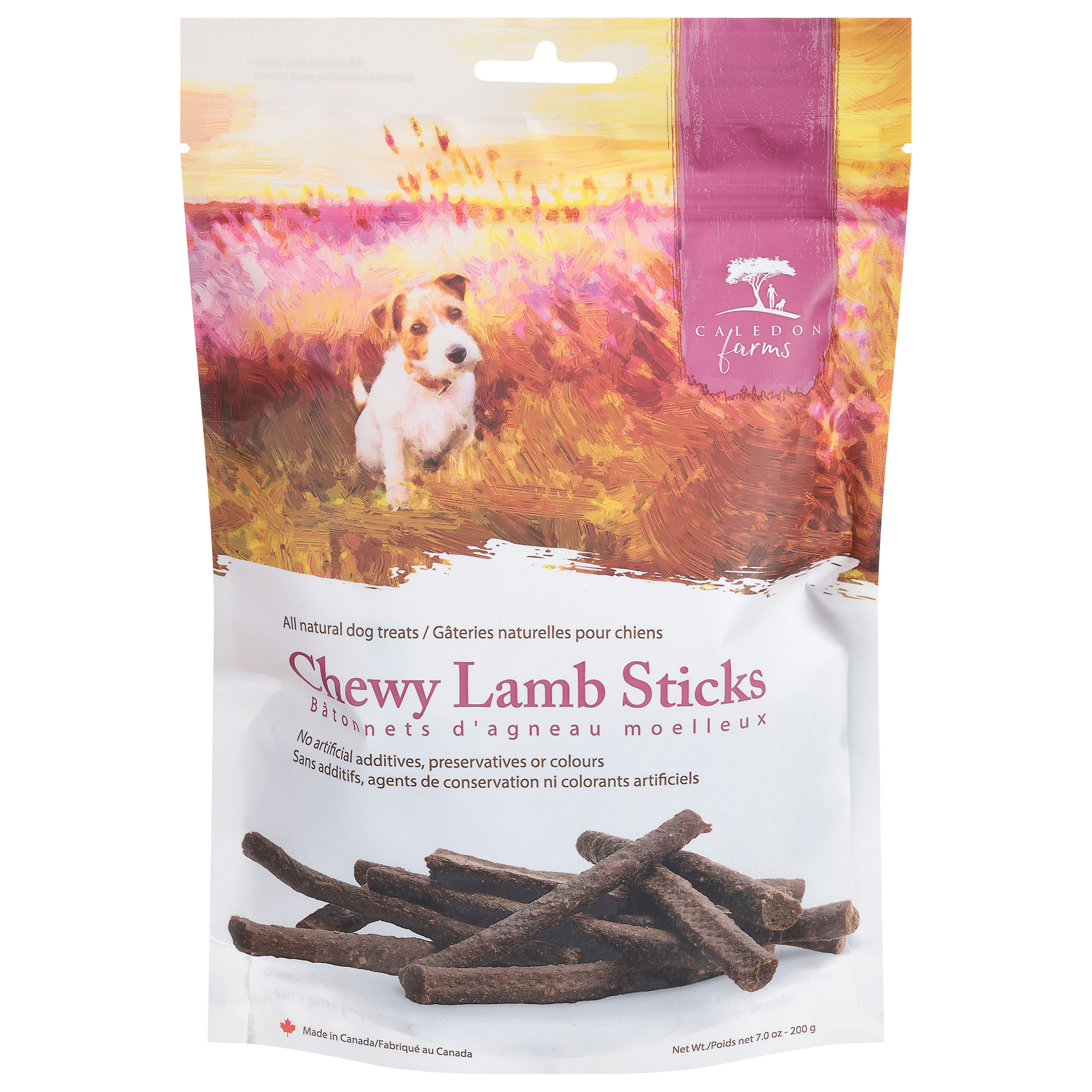 Caledon Farms Chewy Lamb Sticks Dog Treats