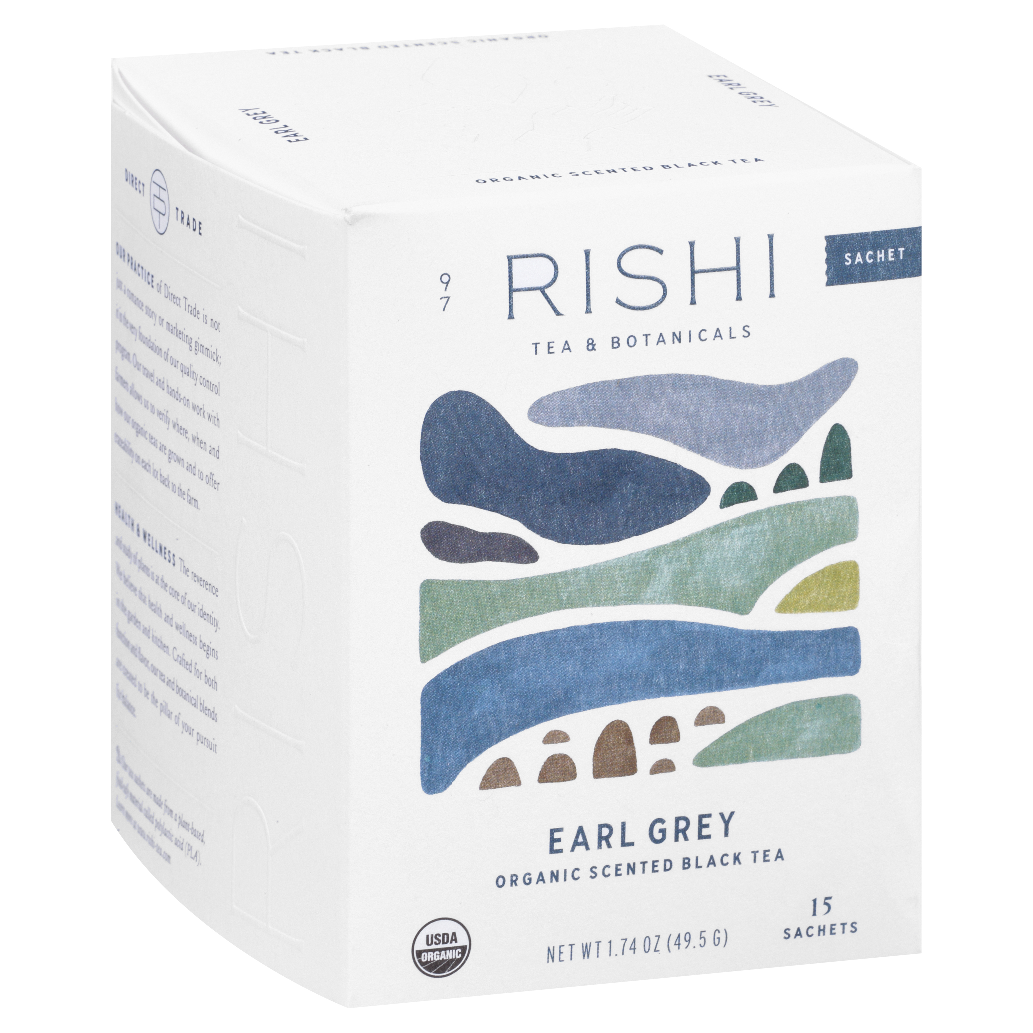 Rishi Organic Sachets Earl Grey Black Tea