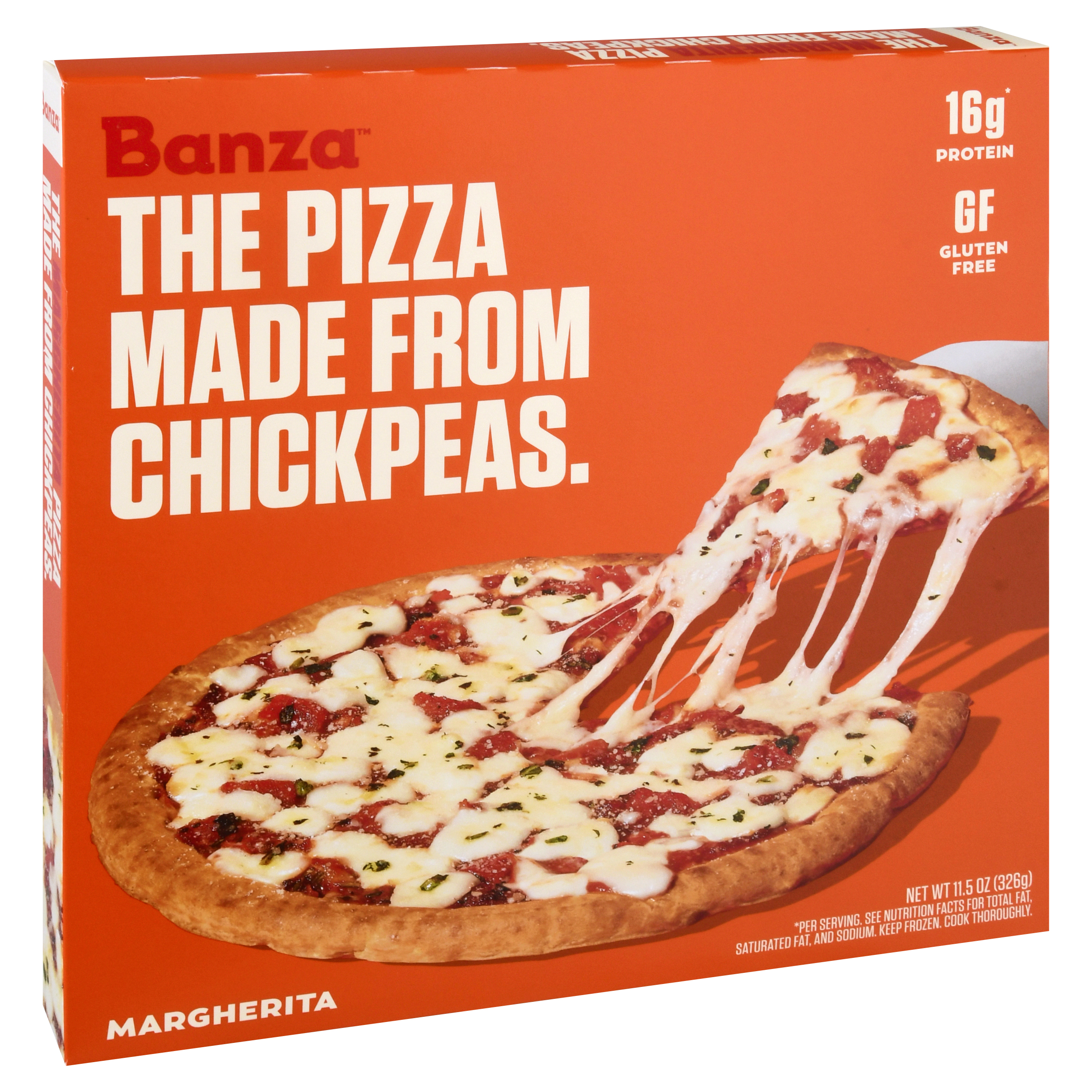 Banza Made from Chickpeas Margherita Pizza