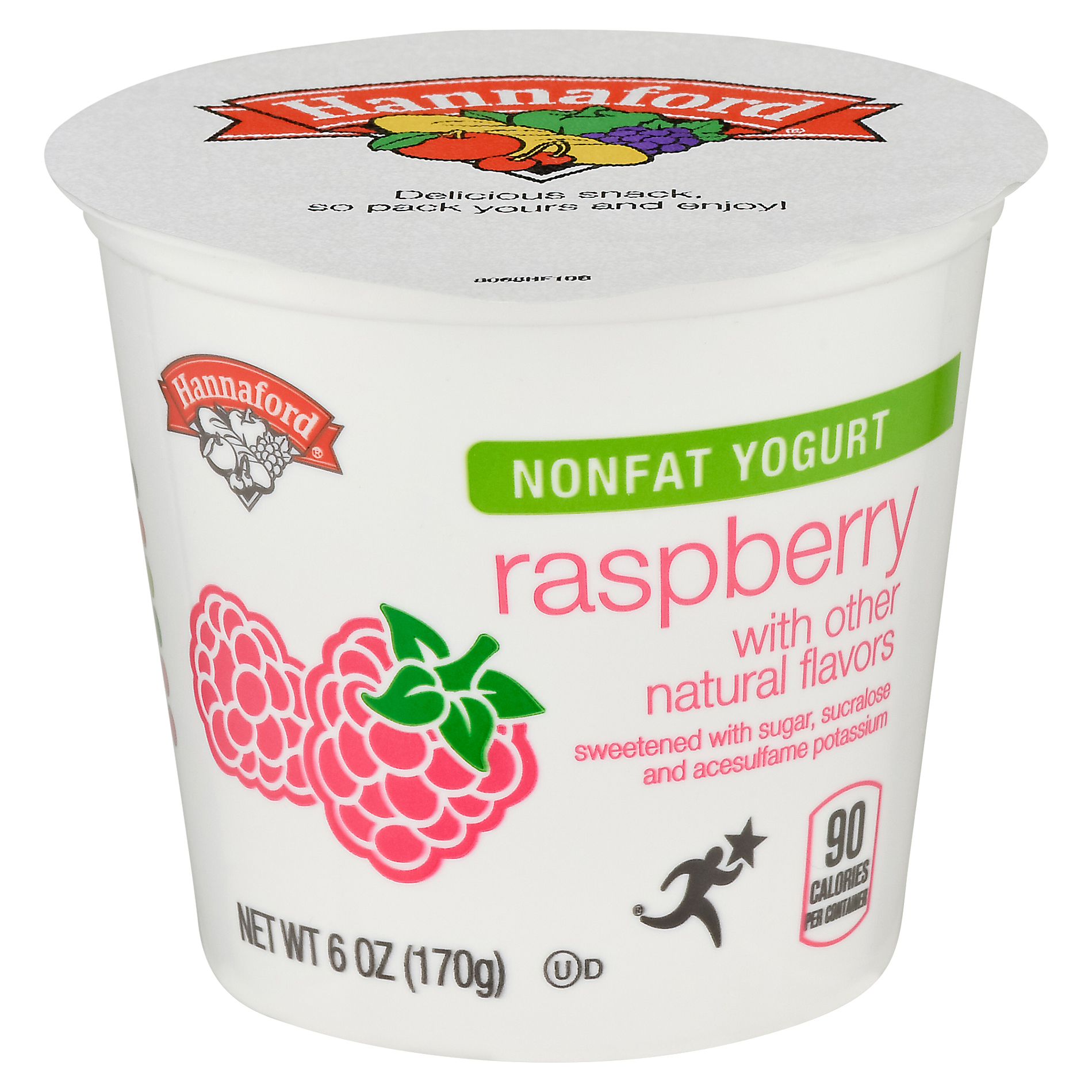 Hannaford Nonfat Raspberry Yogurt 6 oz