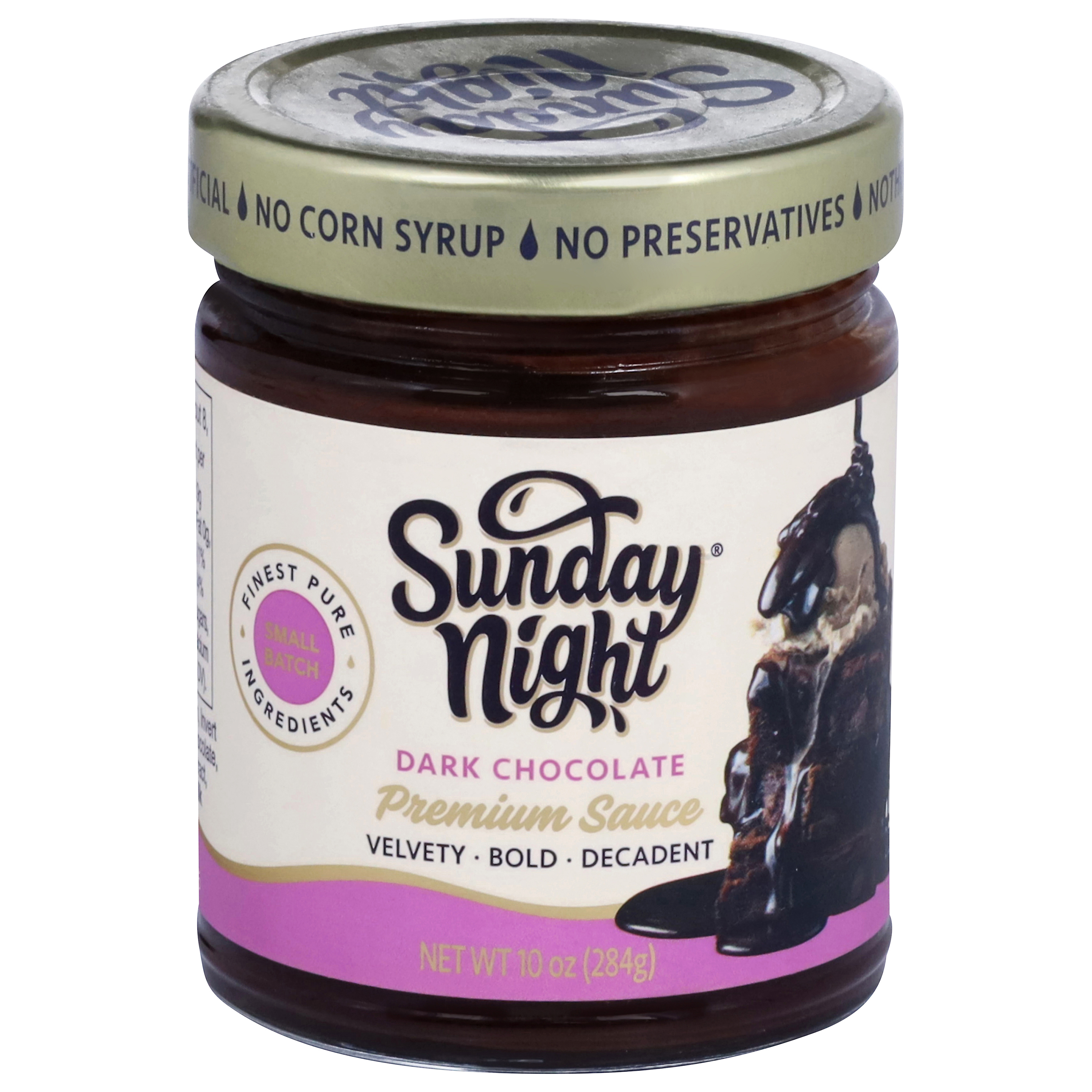 Sunday Night Premium Dark Chocolate Sauce