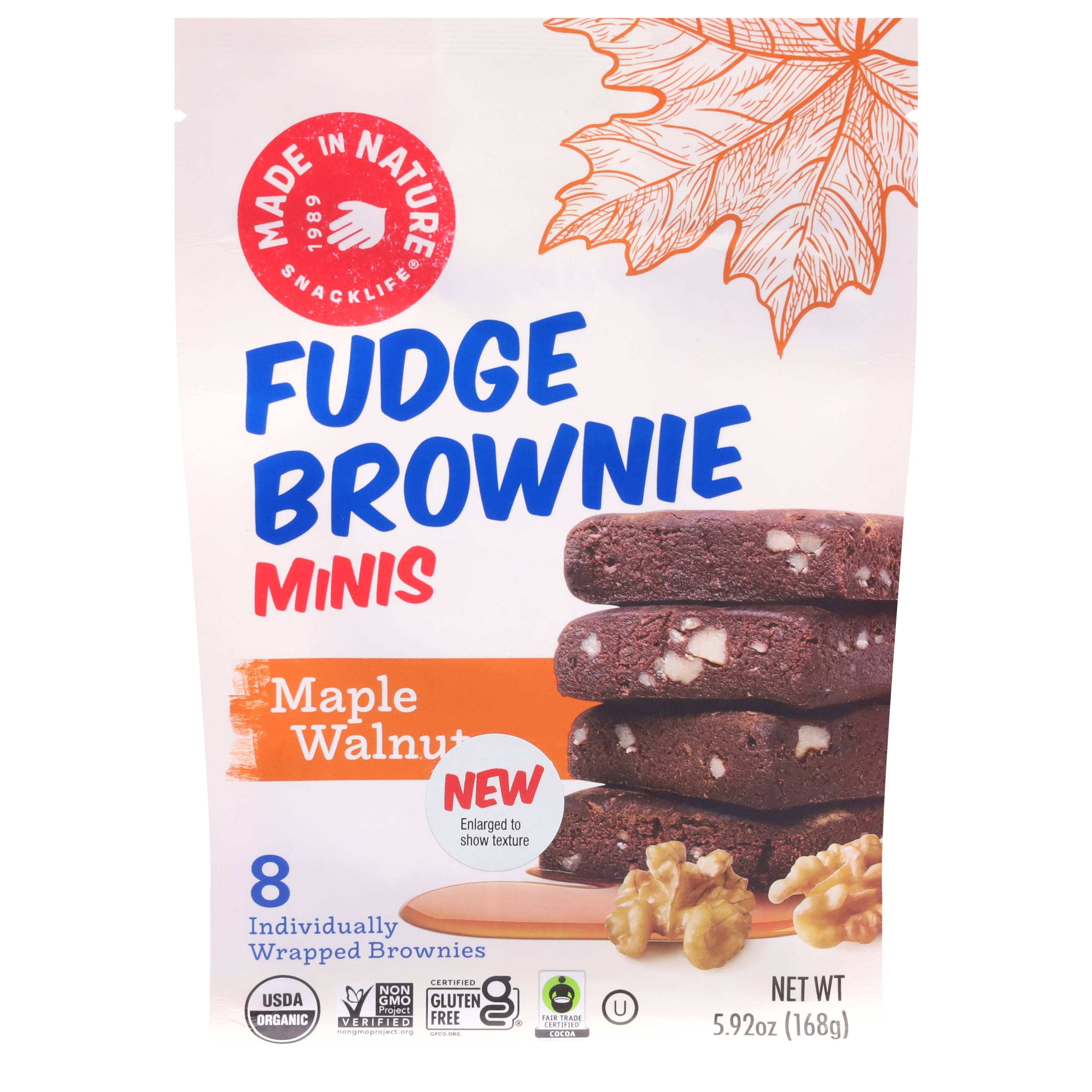 Made in Nature Minis Maple Walnut Fudge Brownie