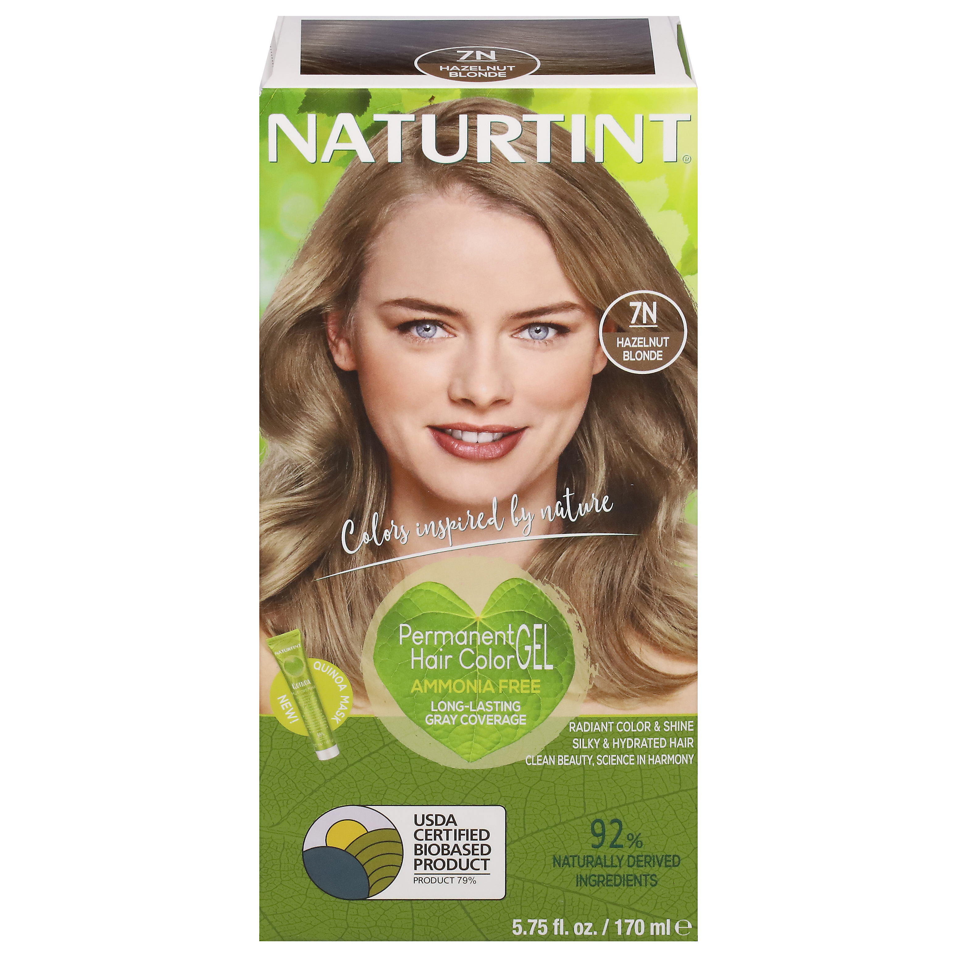 Naturtint Hazelnut Blonde 7N Permanent Hair Color Gel