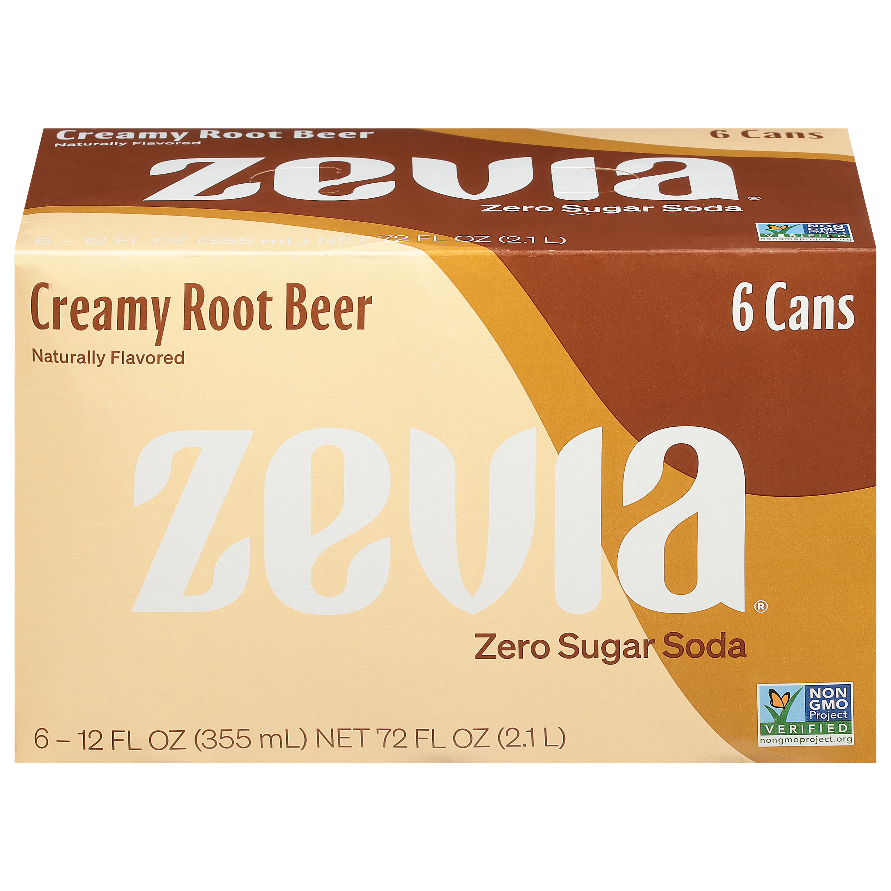 Zevia Zero Sugar Creamy Root Beer Soda