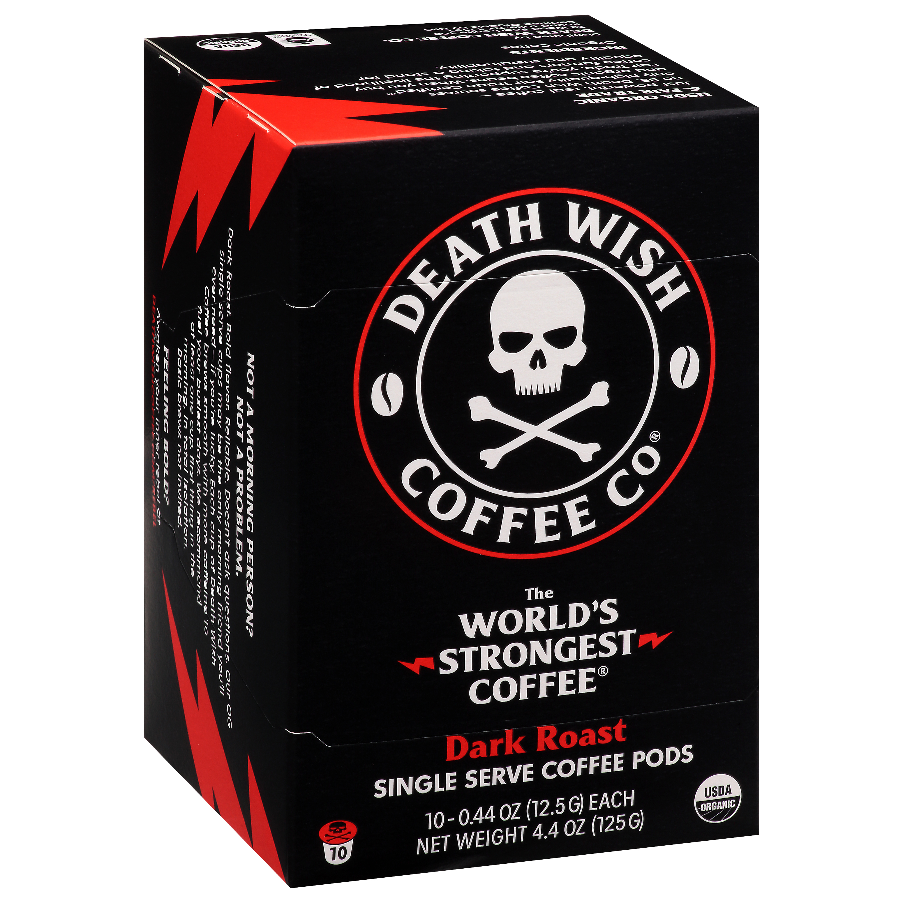 Death Wish Coffee Co Single Serve Pods Dark Roast Coffee