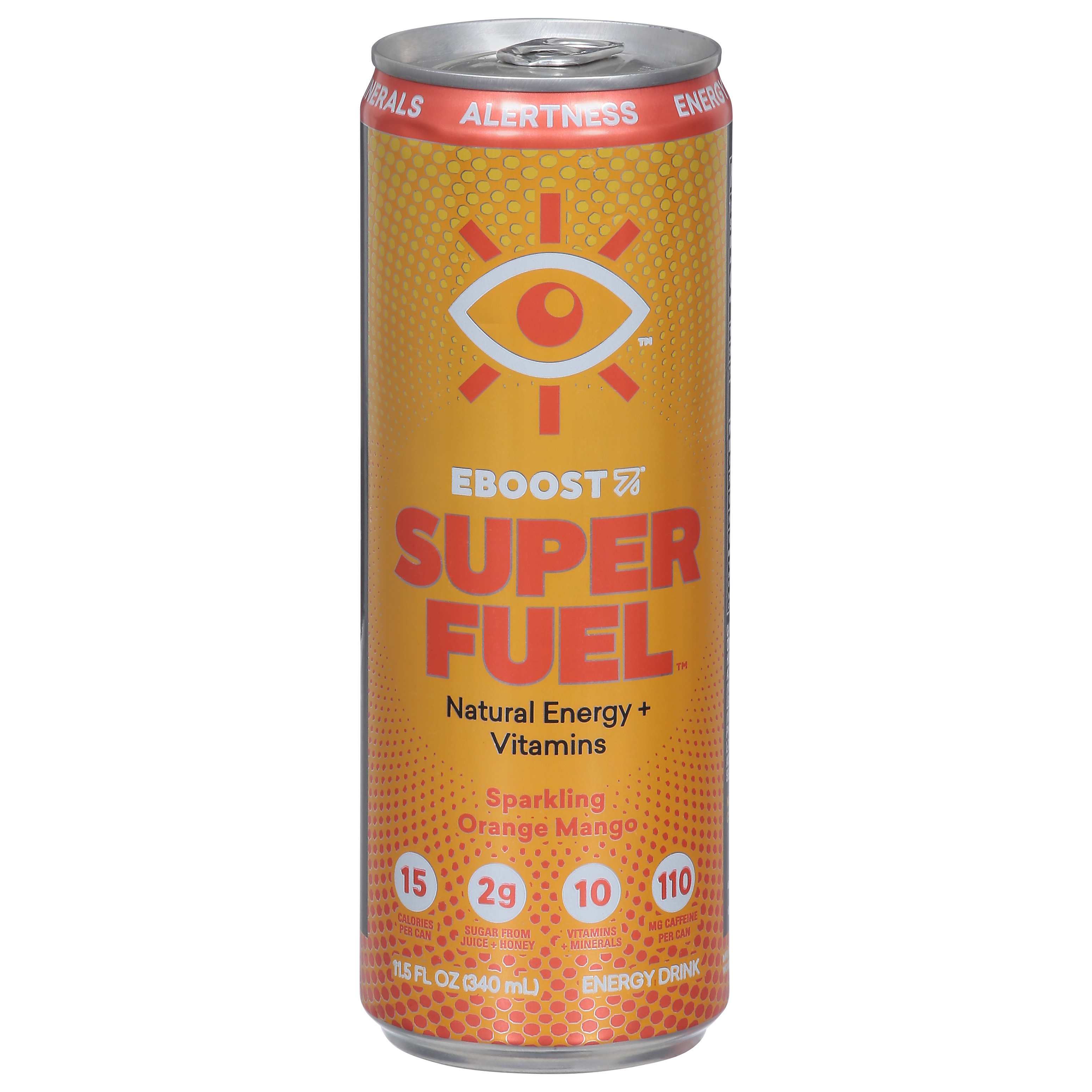 Eboost Super Fuel Sparkling Sparkling Orange Mango Energy Drink