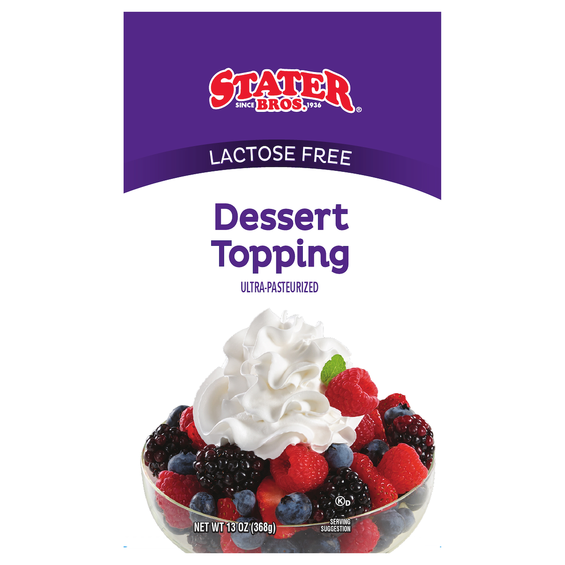 Stater Bros. UltraPasteurized Lactose Free Dessert Topping 13 oz