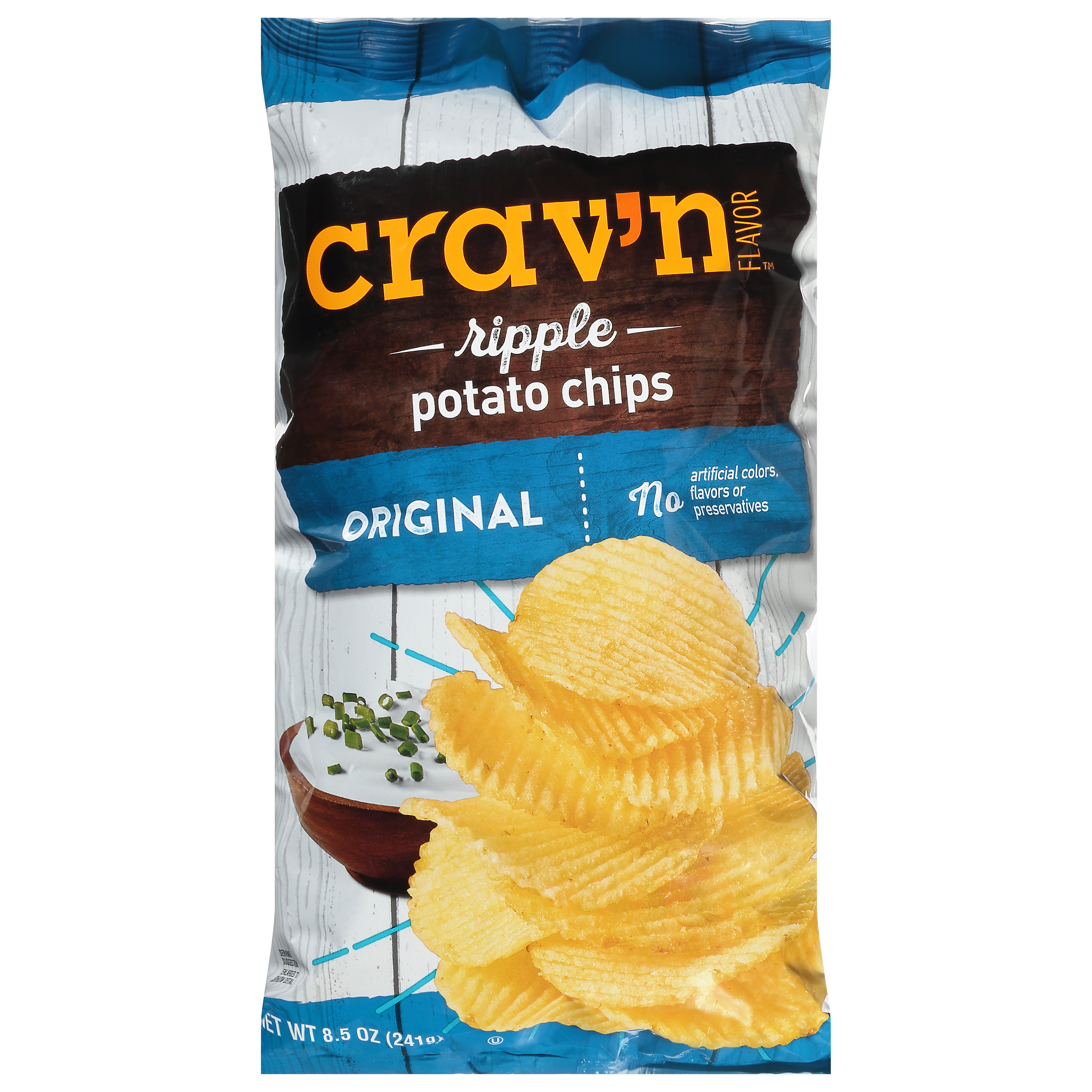 Crav'n Flavor Ripple Original Potato Chips 8.5 oz