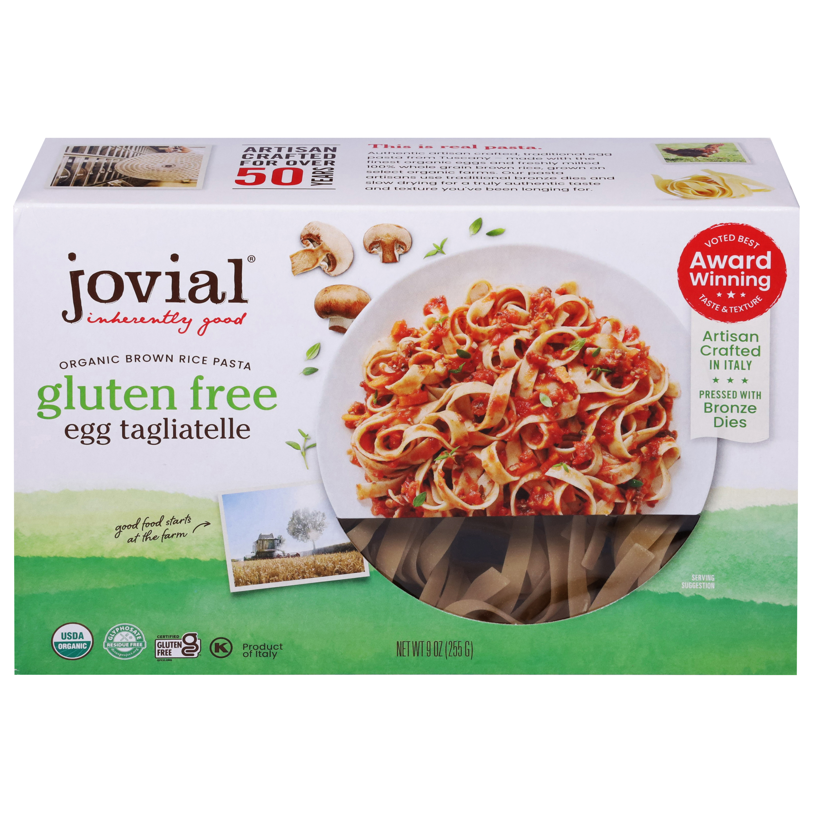 Jovial Gluten Free Egg Tagliatelle