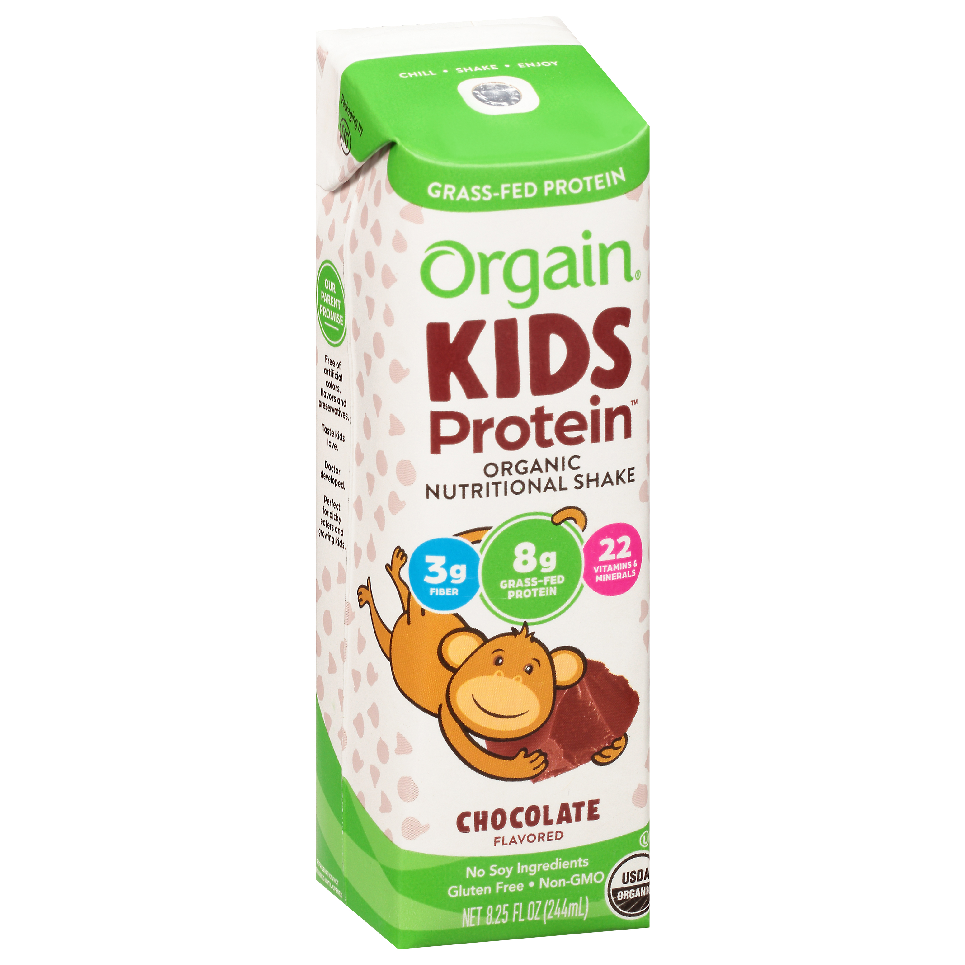 Orgain Kids Protein Organic Chocolate Flavored Nutritional Shake