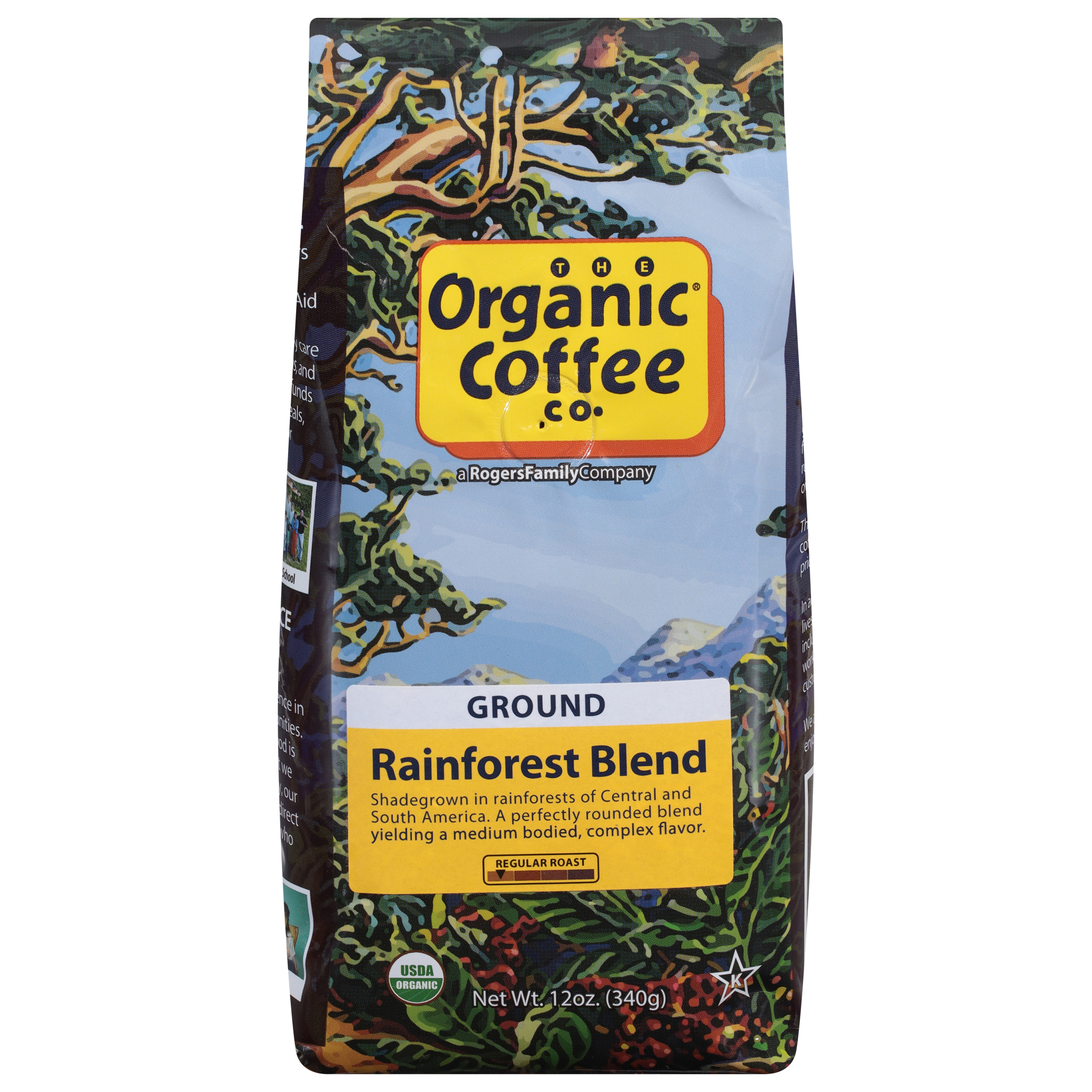 Organic Coffee Co. Regular Roast Ground Rainforest Blend Coffee